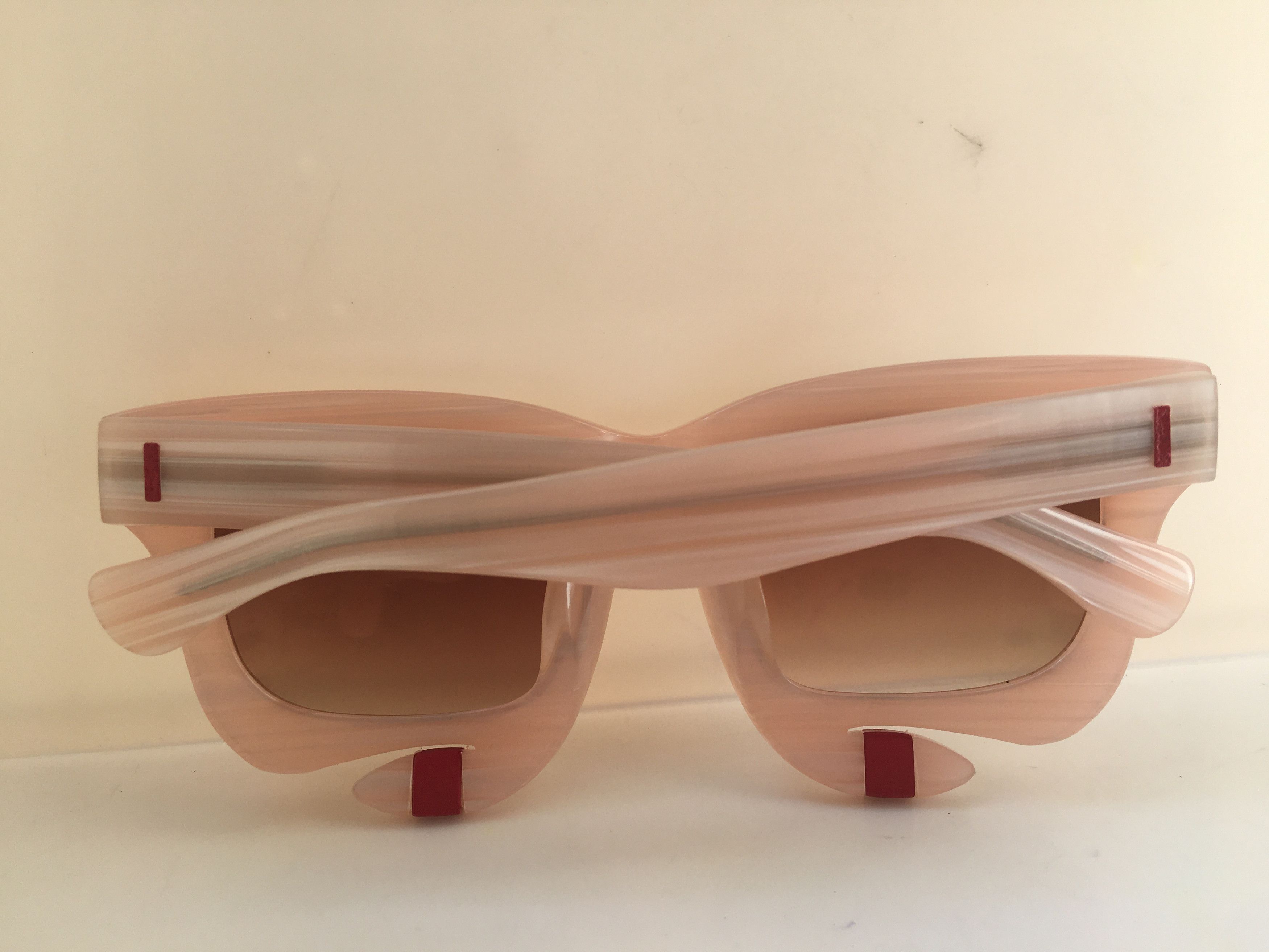 Other Rain Handmade Pink Acetate Diva Girls Sunglasses Frame Size ONE SIZE - 6 Thumbnail