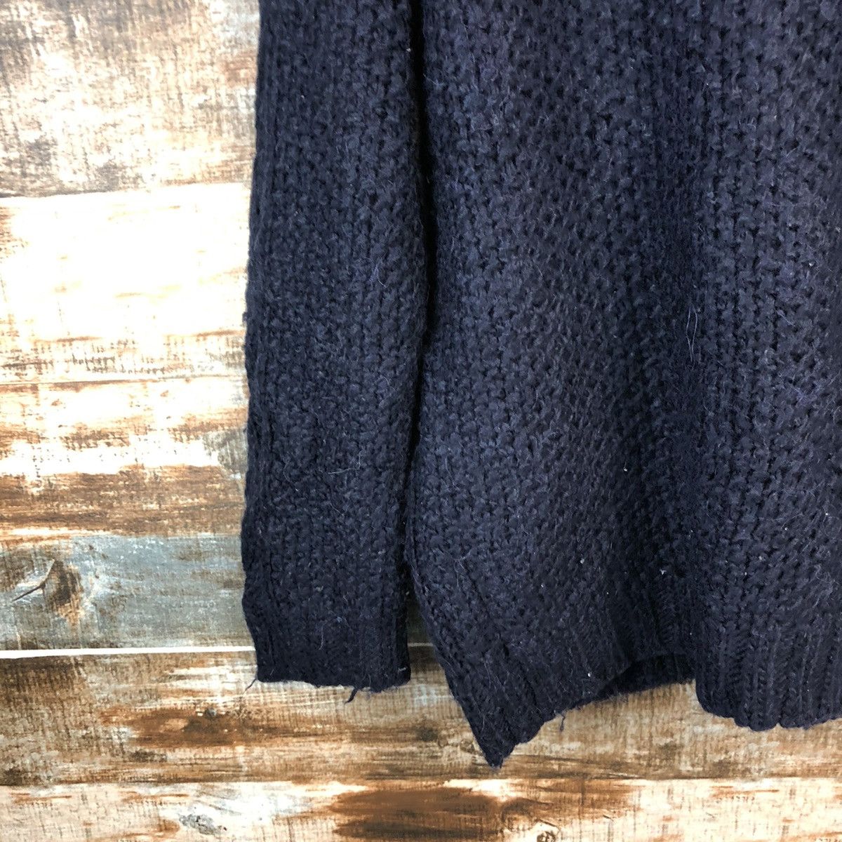 DL Ships Dark Blue Cardigan cable Knitwear #C600