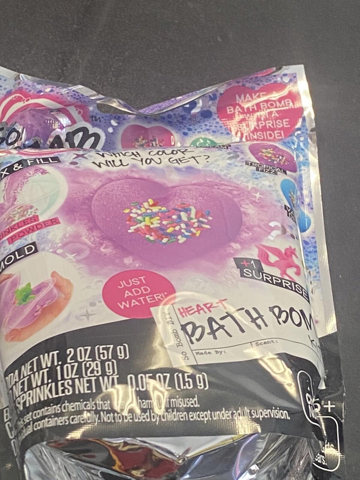 Other So Bomb DIY Kit Heart Bath Bomb Kit With Surprise Ages 6+New Size ONE SIZE - 3 Thumbnail