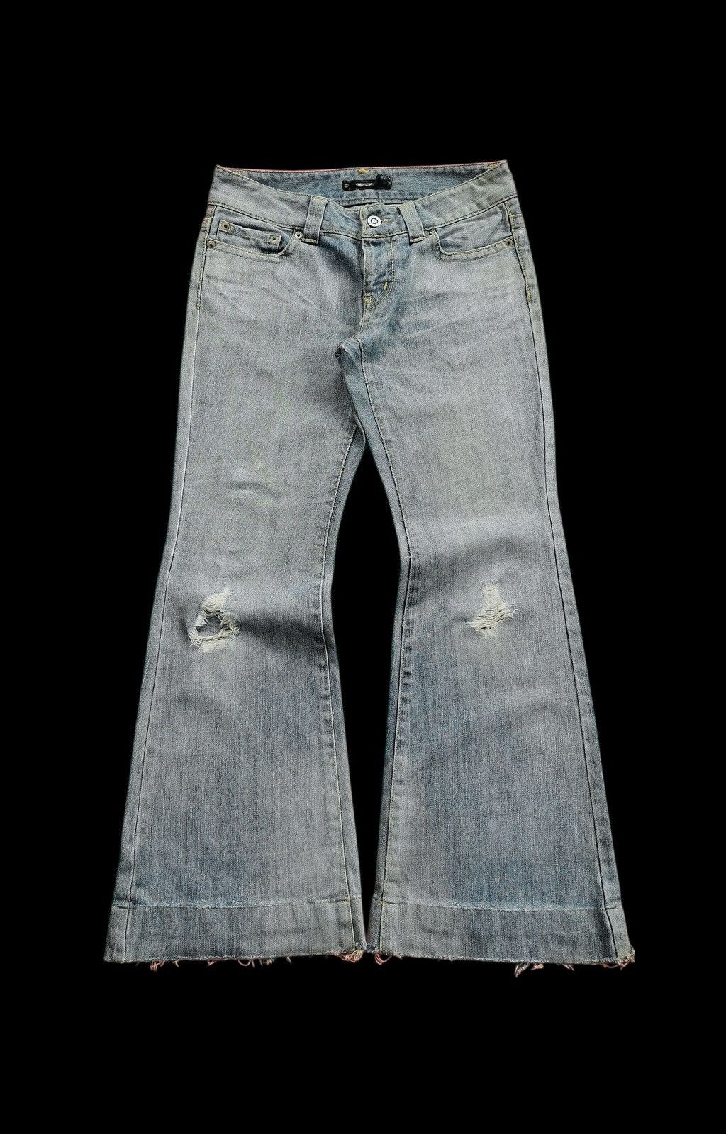 Tornado Mart Vintage Tornado Mart Flare Distressed Jeans Size US 29 - 1 Thumbnail