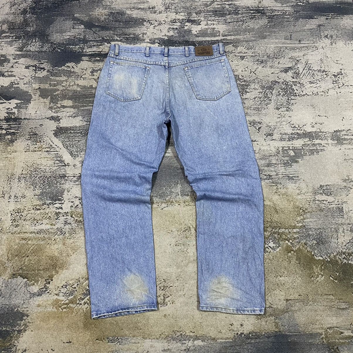 Jean × Vintage × Wrangler Vintage Wrangler Dirty Light Washed Baggy Denim Jeans Size US 38 / EU 54 - 9 Thumbnail
