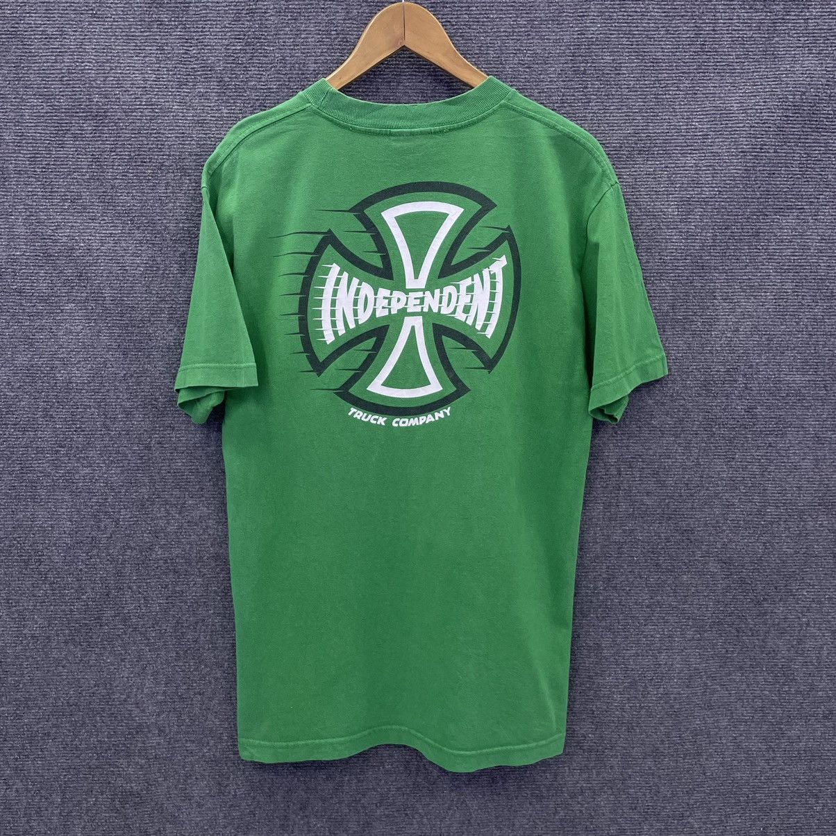Independent Truck Co. × Vintage Vintage 2000s Independent Truck Company Skater Green T Shirt Size US M / EU 48-50 / 2 - 1 Thumbnail