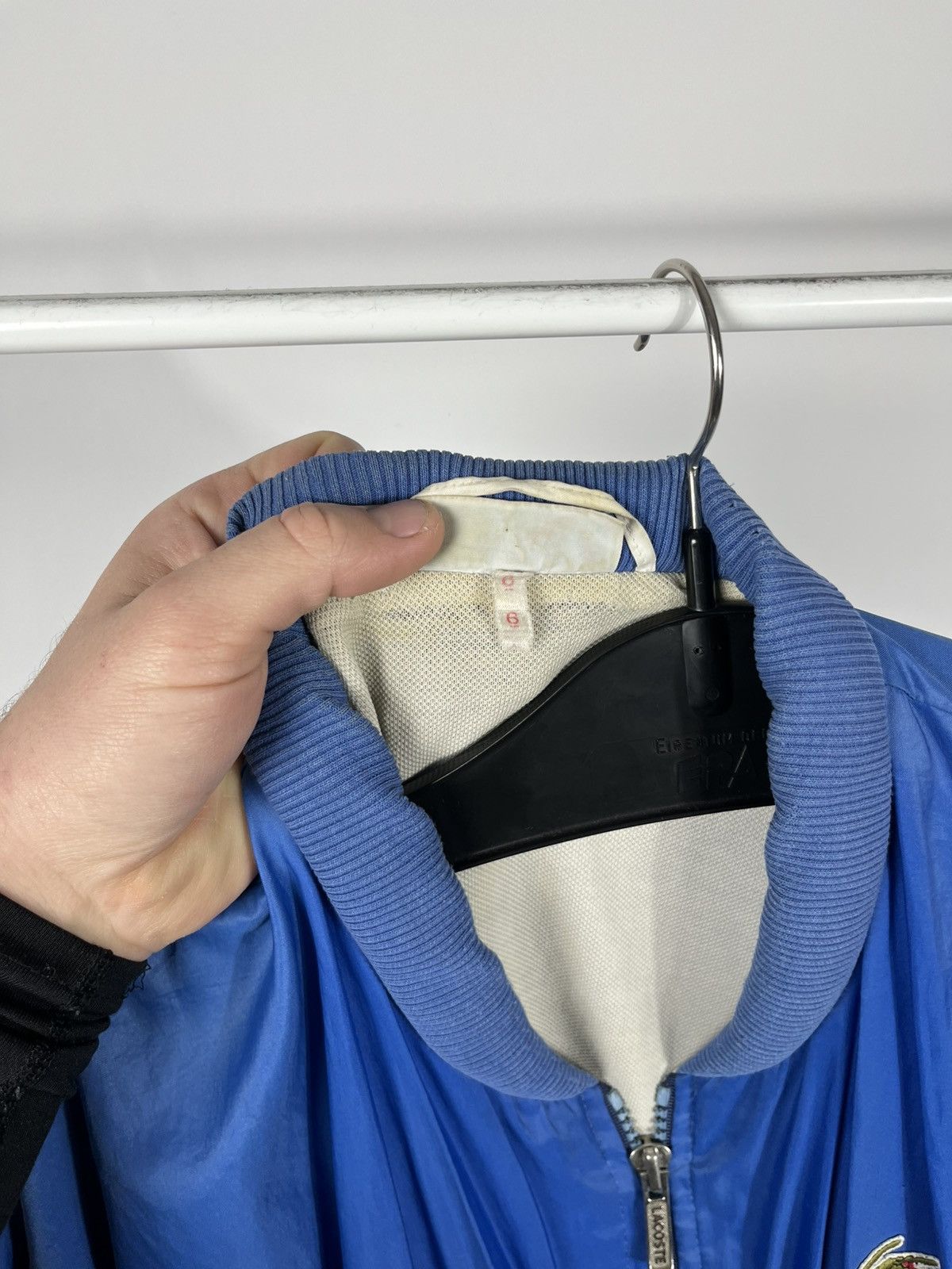Lacoste Vintage Lacoste Bomber Jacket Blue Full Zip Made in France Size US XXL / EU 58 / 5 - 7 Thumbnail