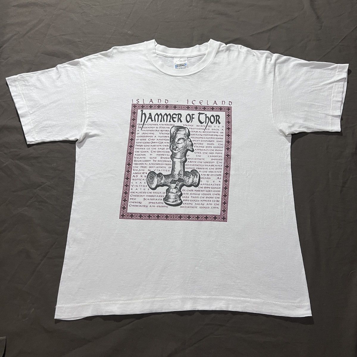 Vintage Vintage 90s Hammer of Thor God History graphic streetwear Size US L / EU 52-54 / 3 - 2 Thumbnail