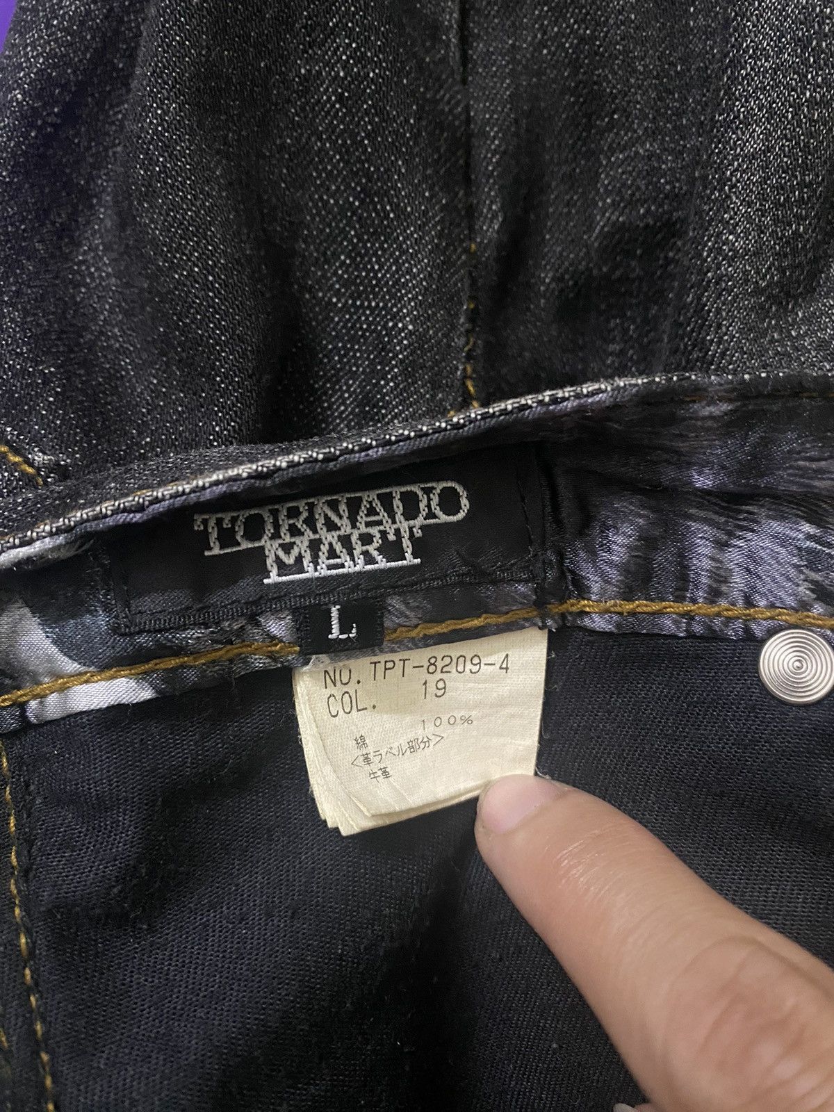 Tornado Mart Tornado Mart Tribal black denim pants Size US 31 - 4 Thumbnail
