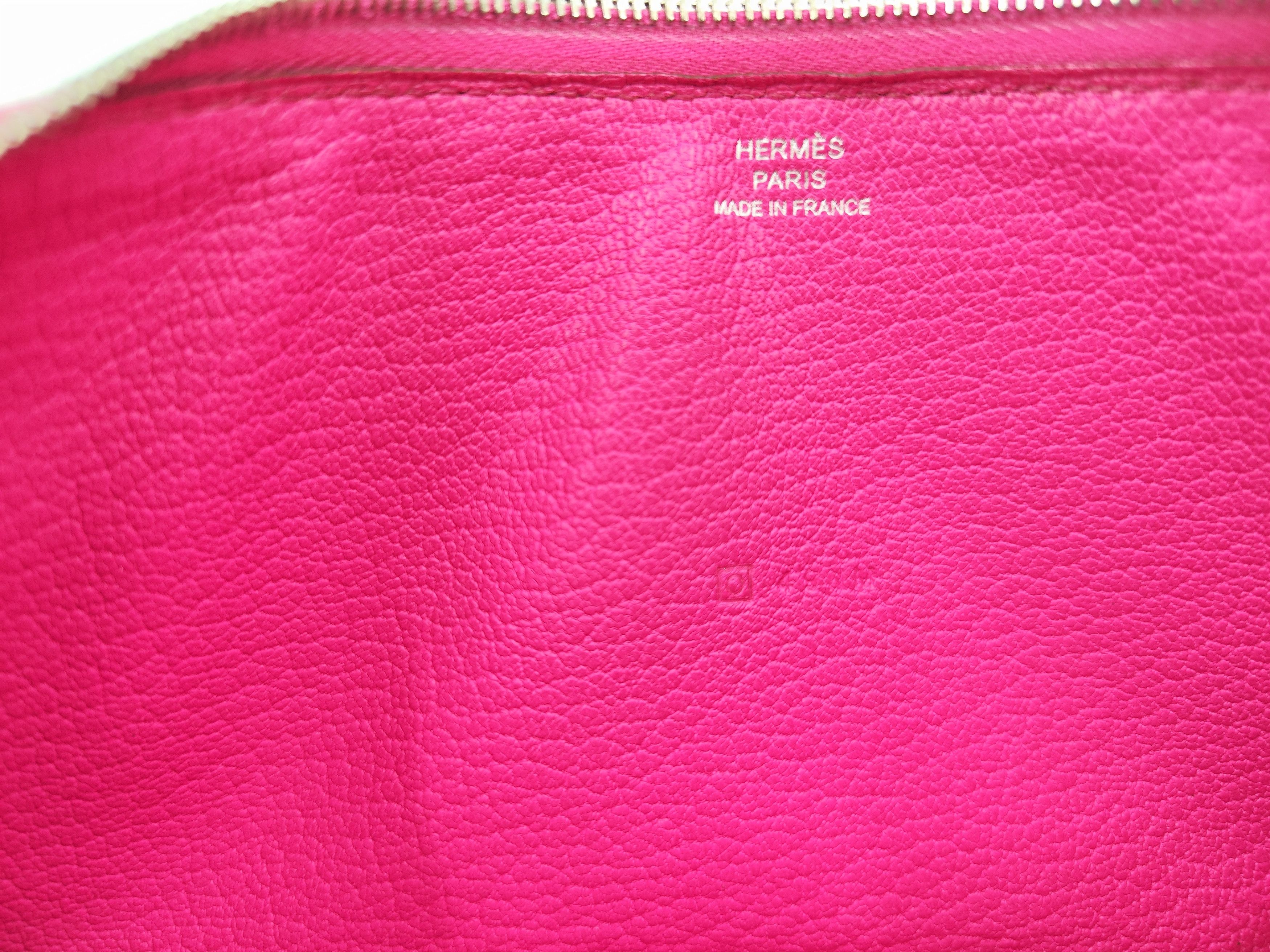 Hermes HERMES full leather AZAP zip around pink wallet Size ONE SIZE - 13 Thumbnail