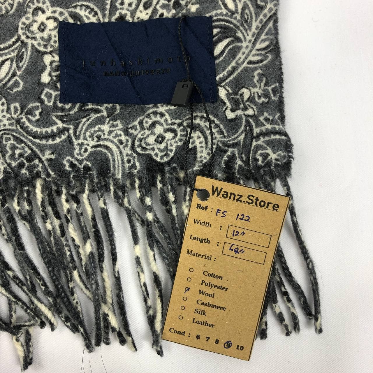 junhashimoto Junhashimoto Paisley Scarf / Muffler / Neckwear FS122 Size ONE SIZE - 7 Thumbnail