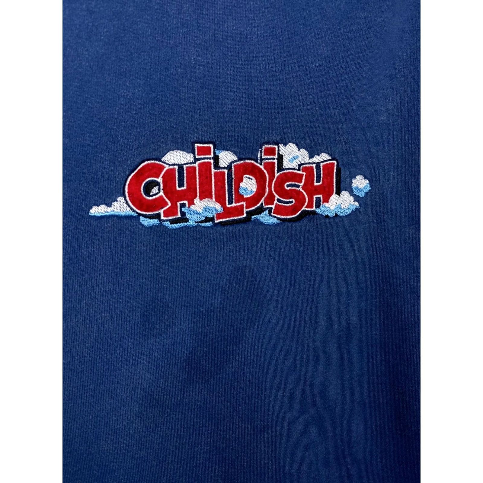 Vintage Childish Hoodie Main Selling Point Shirt Adult M Blue Graphic Print Oversized 90s Theme Park Style Mens Size US M / EU 48-50 / 2 - 6 Thumbnail