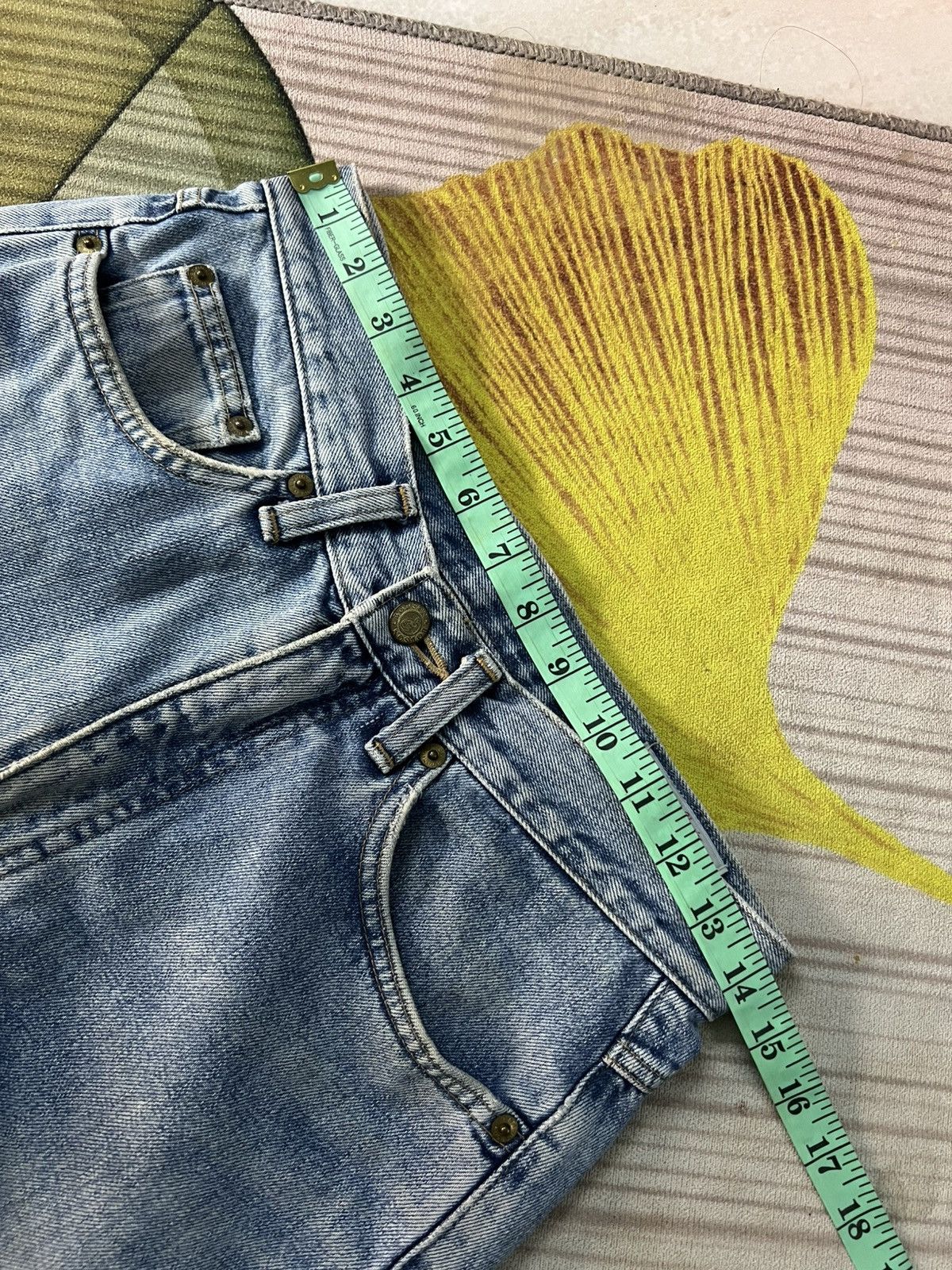 Japanese Brand 💥90’s Vintage Bobson Pro Distress Light Wash Jean Size US 28 / EU 44 - 3 Thumbnail