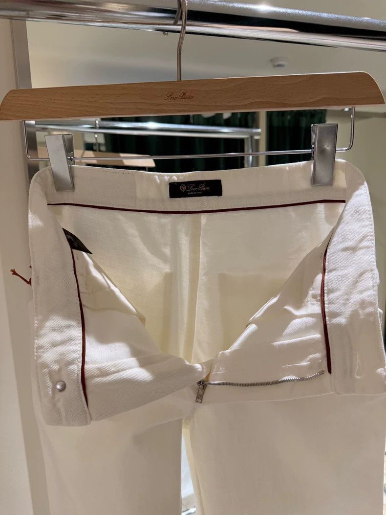 Loro Piana LORO PIANA White high waist jeans for ladies Size 27" / US 4 / IT 40 - 5 Thumbnail