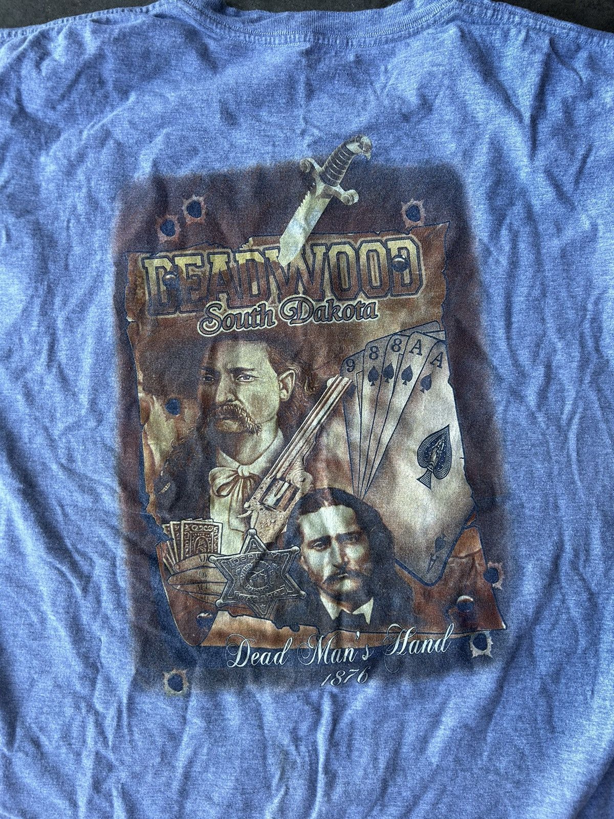 Hanes × Vintage Vintage Y2K Black Hills South Dakota Double Sided T Shirt Size US XXL / EU 58 / 5 - 5 Thumbnail