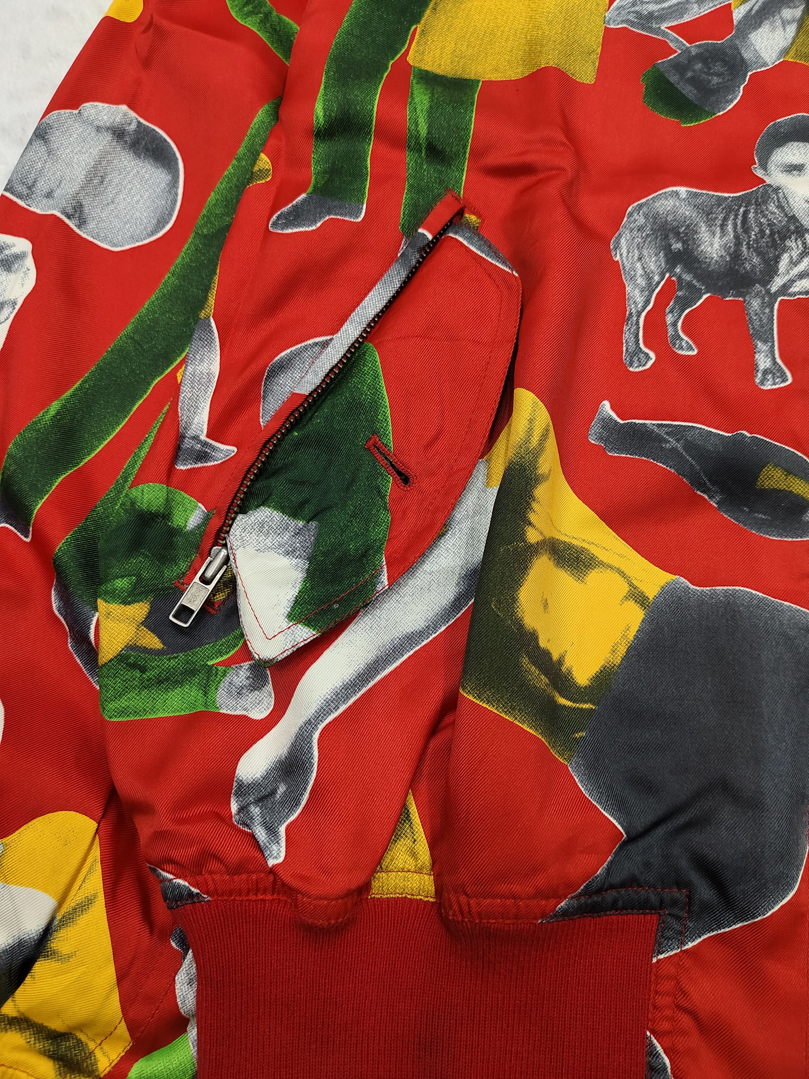Japanese Brand 90s Grass Men- Jun Saito Surreal Art Bomber Jacket Size US L / EU 52-54 / 3 - 3 Thumbnail