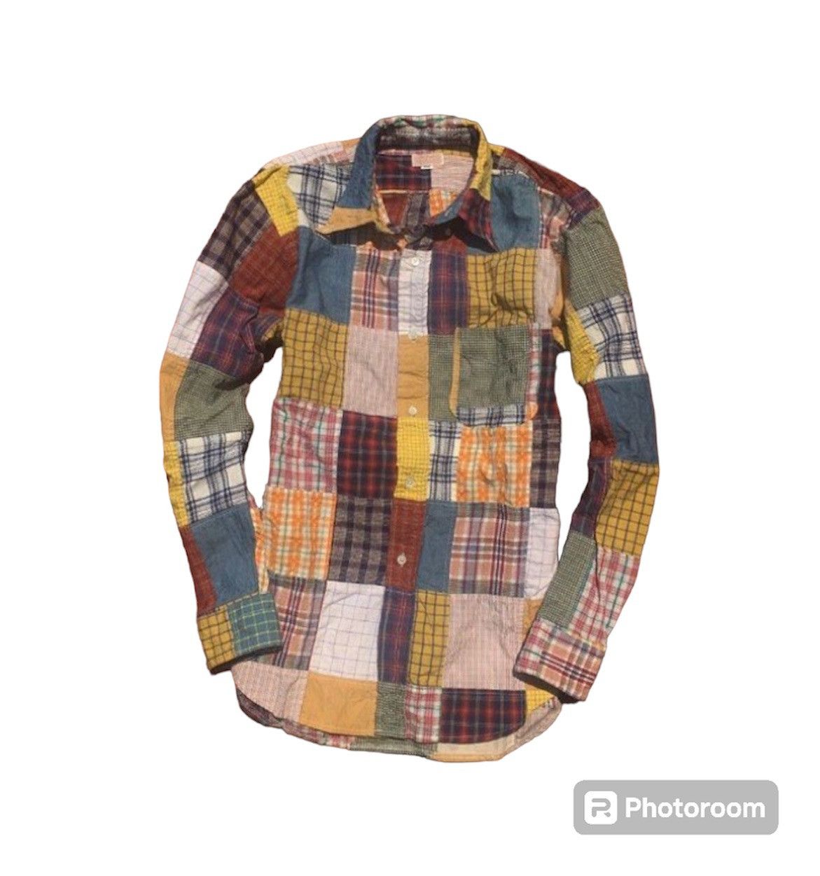 Sugar Cane × Toyo Enterprises Sugarcane Short Patchwork LongSleeve Shirt Size US M / EU 48-50 / 2 - 1 Thumbnail