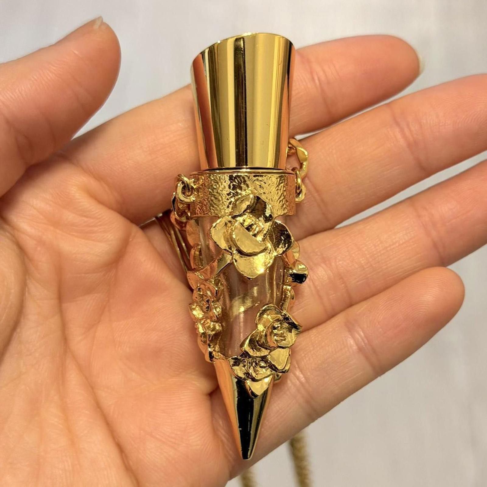 Other Gold POLA perfume spike / spikey bottle necklace Size ONE SIZE - 3 Thumbnail