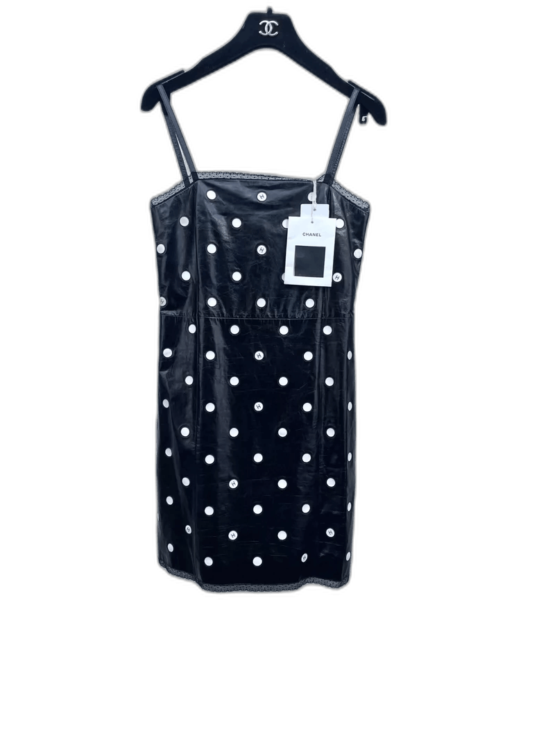 Chanel Chanel Black and White Polka Dot Dress -2505 Size XS / US 0-2 / IT 36-38 - 1 Thumbnail