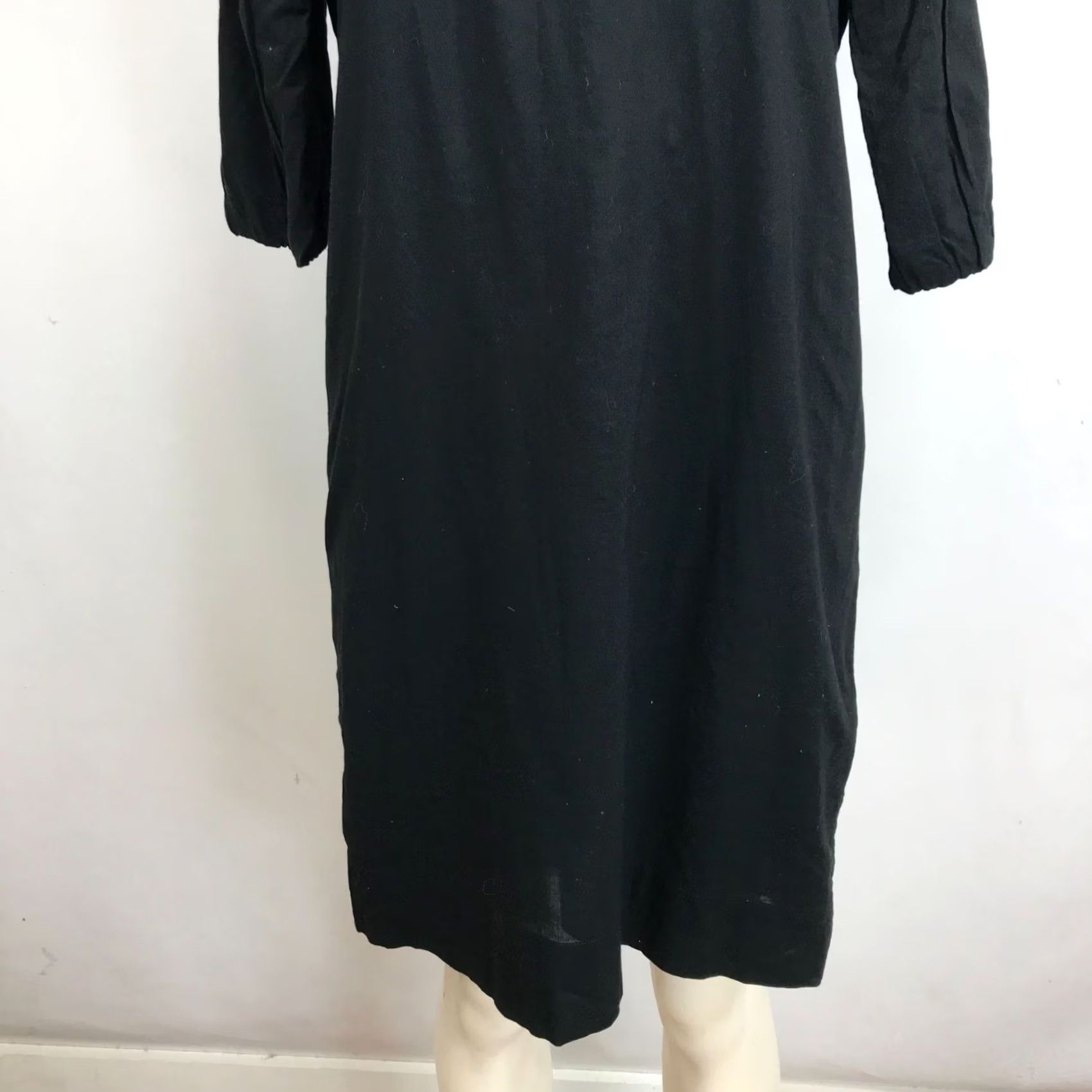 Ralph Lauren LAUREN RALPH LAUREN WOMEN'S BLACK EMBROIDERED 3/4 SLEEVE BOAT NECK DRESS SIZE 4 Size S / US 4 / IT 40 - 3 Thumbnail