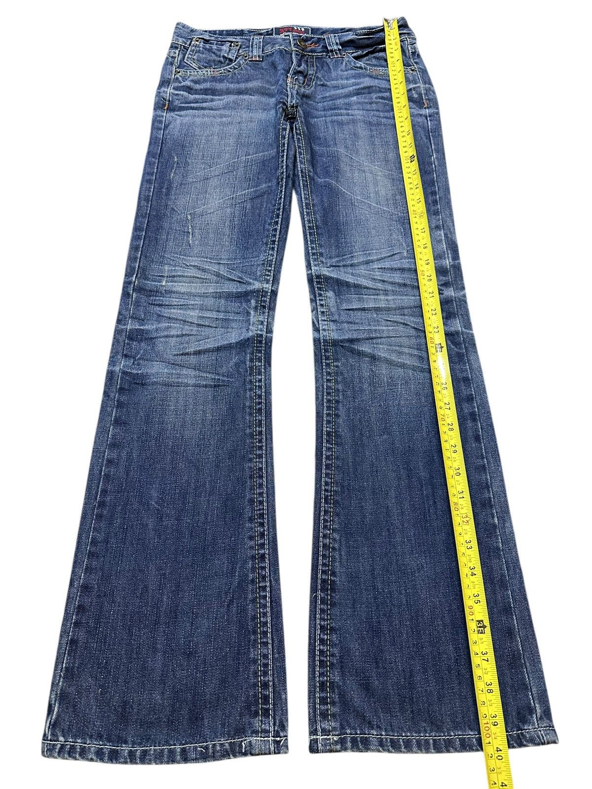 Vintage Japanese Brand Blue Faded Wash Bootcut Style Jeans