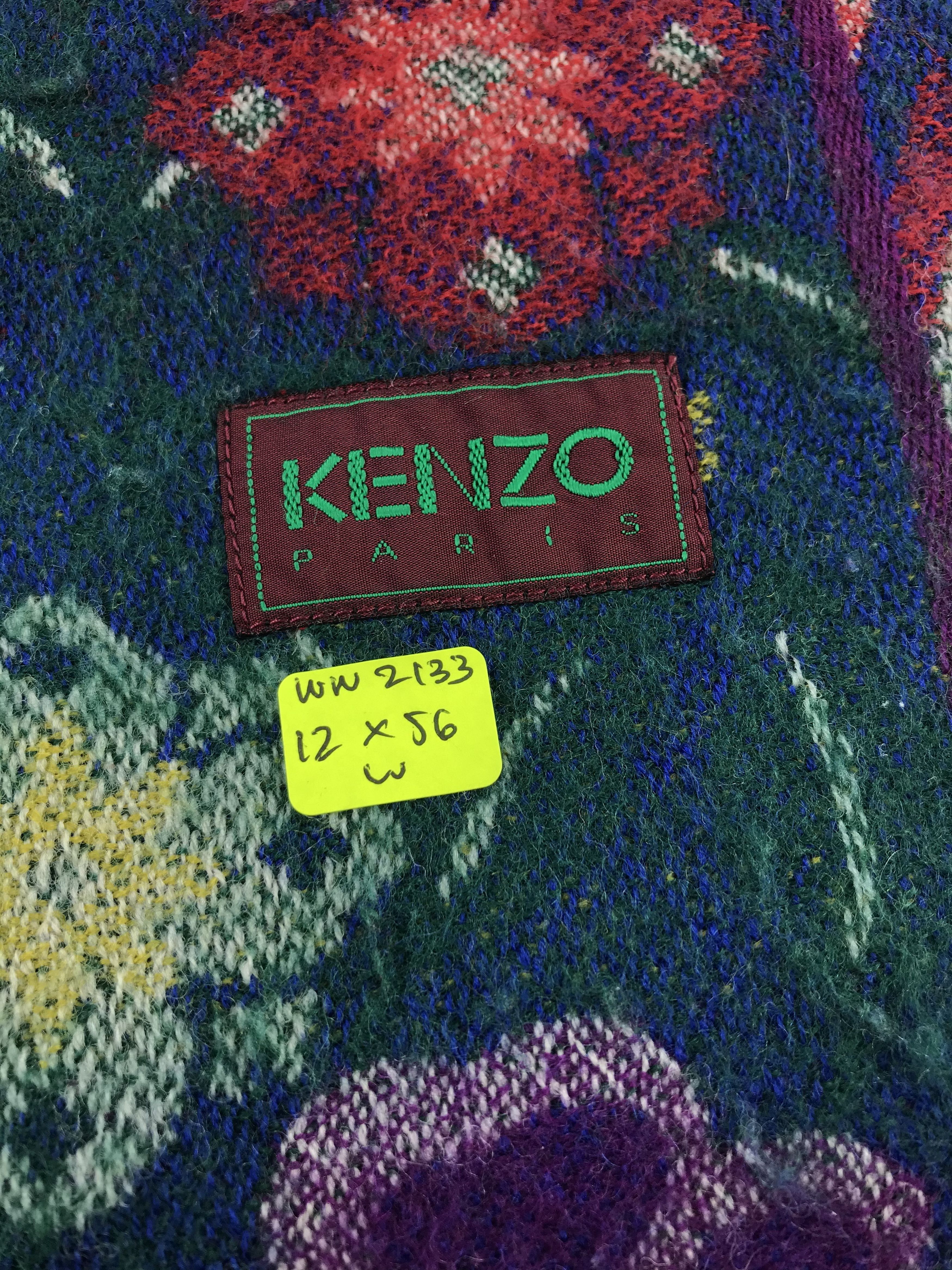 Vintage Kenzo Scarf / Muffler / Neckwear - WW2133 Size ONE SIZE - 4 Thumbnail