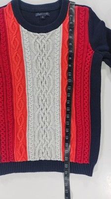 Tommy Hilfiger Tommy Hilfiger Cable Knit Crewneck Sweater 100% Cotton Sz S Size S / US 4 / IT 40 - 5 Thumbnail