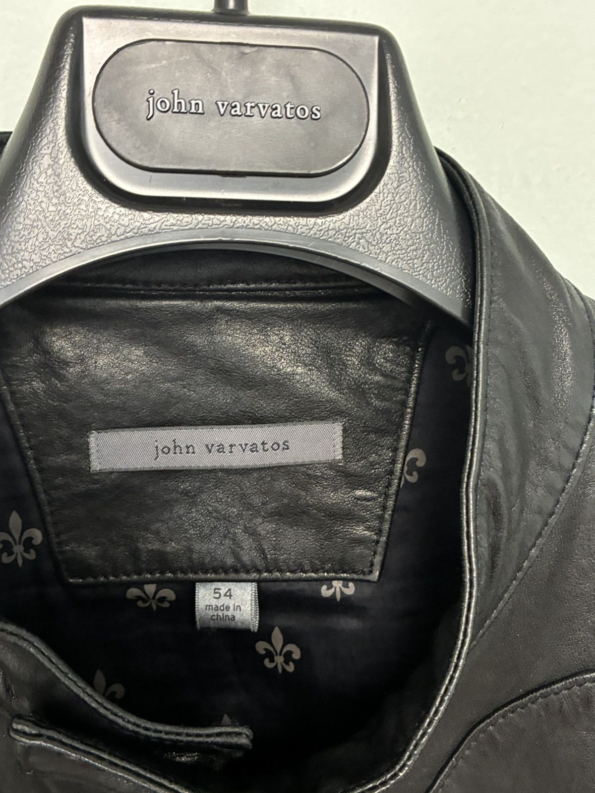 John Varvatos Lambskin Leather Moto Jacket EU 54 USA 44 Size US L / EU 52-54 / 3 - 8 Thumbnail