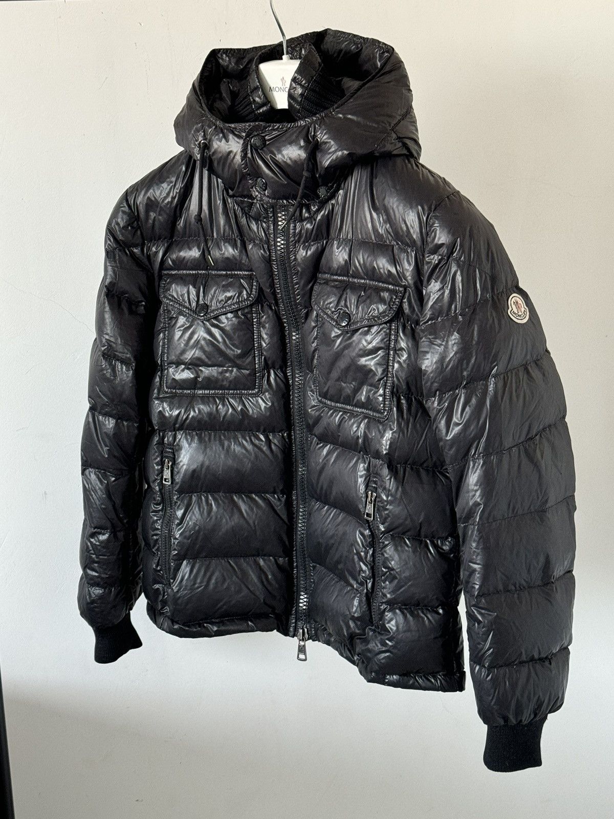 Pre-owned Moncler Fedor Black Puffer Hooded Jacket
