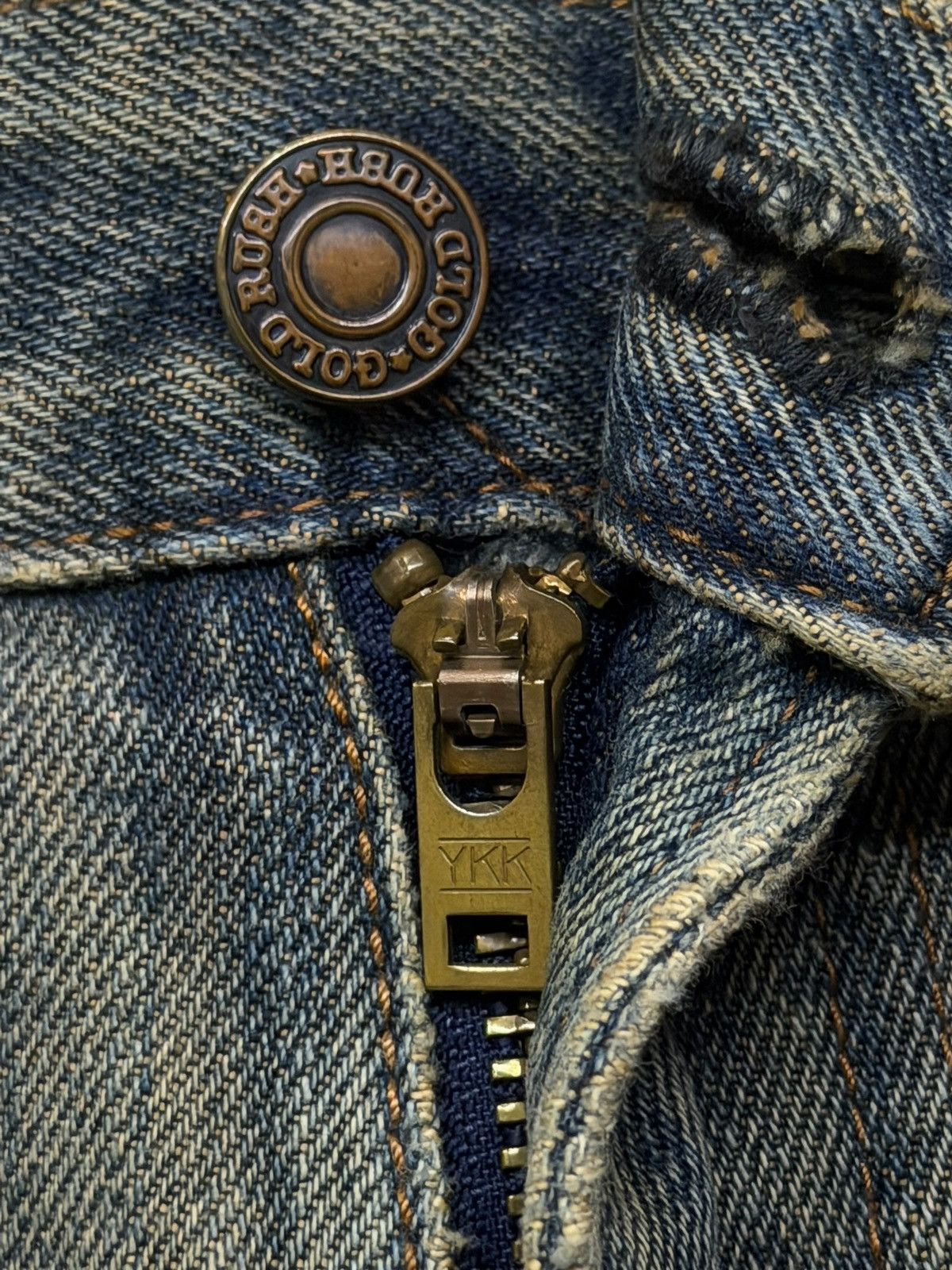 Japanese Brand Vintage Gold Rush Japan Y2K Wide Leg Denim Jeans | W33 Size US 33 - 10 Thumbnail