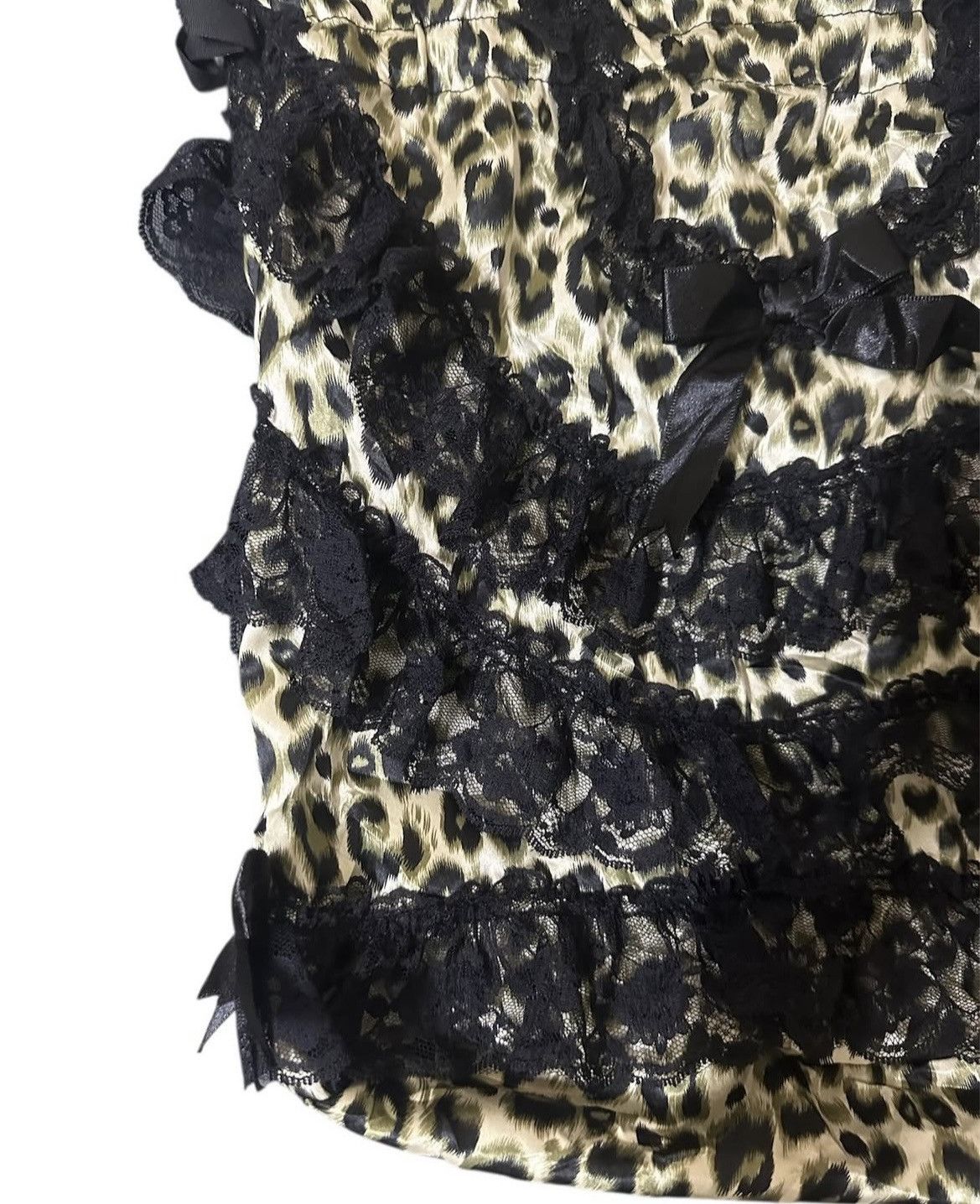 Japanese Brand Babymetalclub gyaru leopard lace mini bag🐆 Size ONE SIZE - 5 Thumbnail
