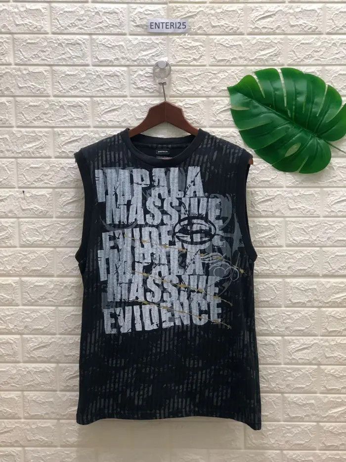 Vintage A20-12 Japanese Brand Impala Tank Top poem punk Size US L / EU 52-54 / 3 - 1 Thumbnail