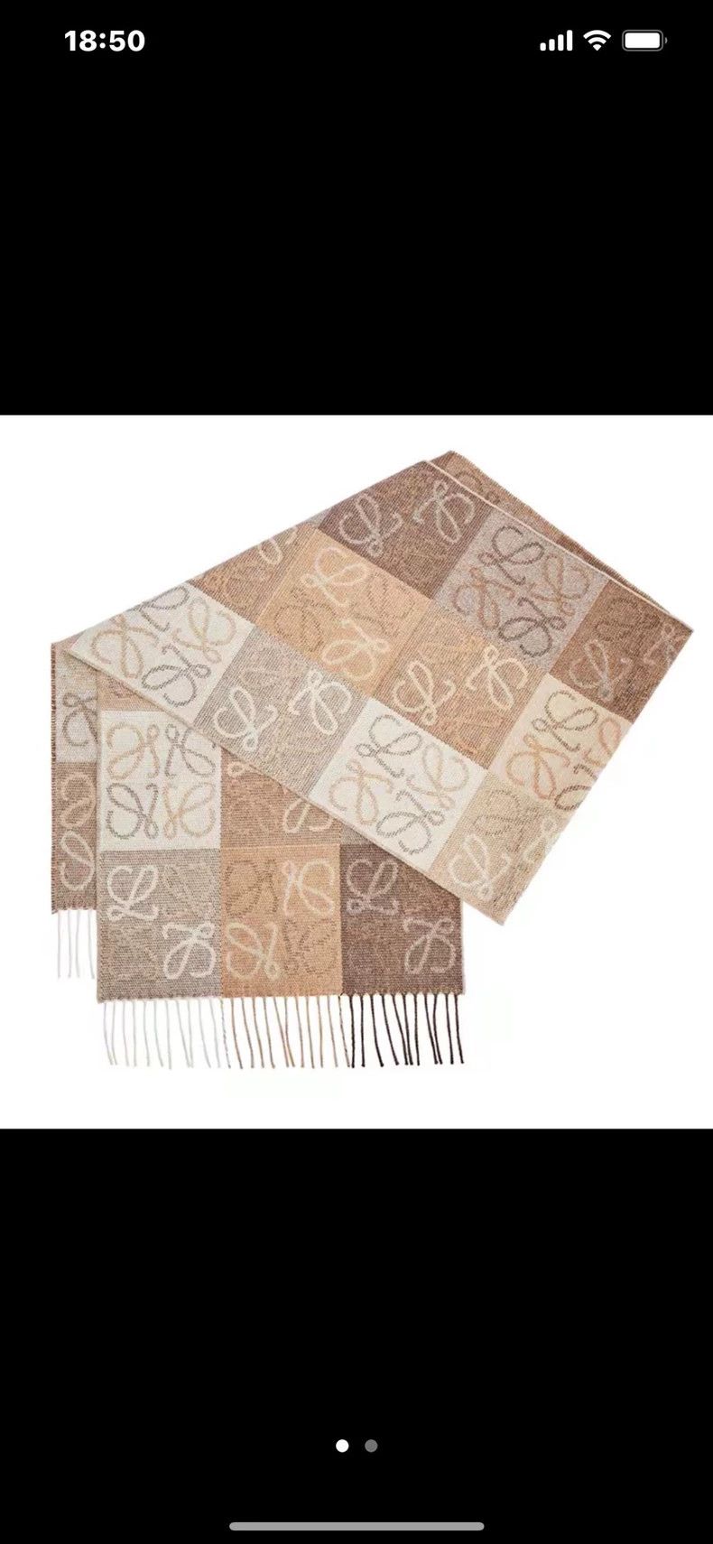 Loewe LOEWE Wool and cashmere scarves Size ONE SIZE - 2 Thumbnail