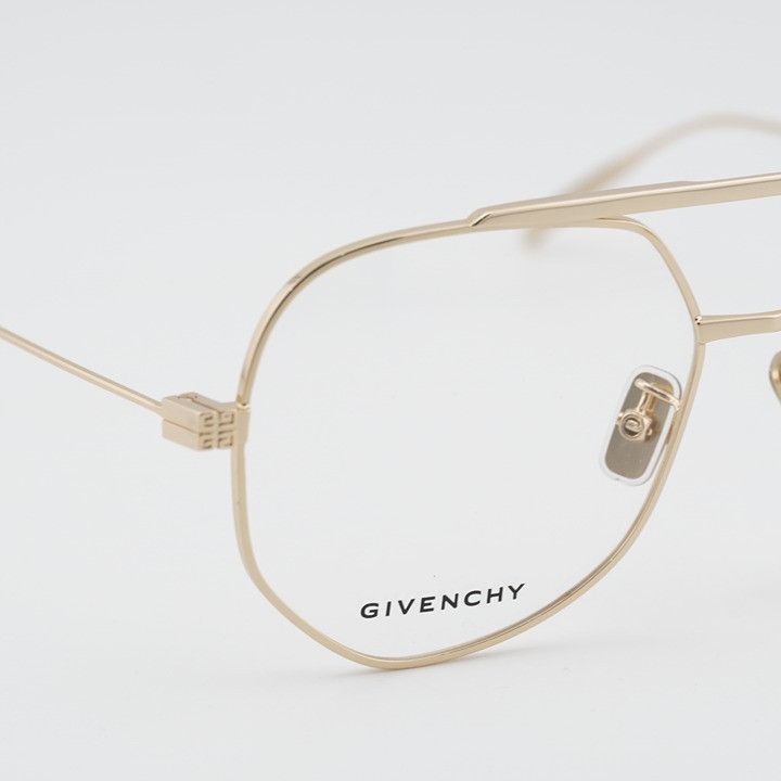 Givenchy Givenchy GV50026U 032 Eyeglasses Gold 56mm Aviator Frame Size ONE SIZE - 8 Thumbnail