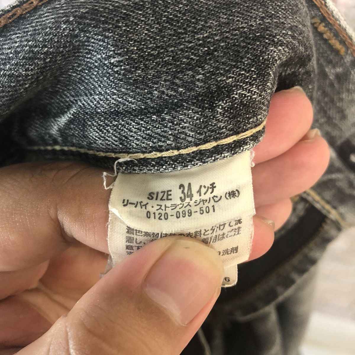 Levi's 502 Levis Black Distressed Denim Pants #A55 Size US 34 / EU 50 - 22 Thumbnail