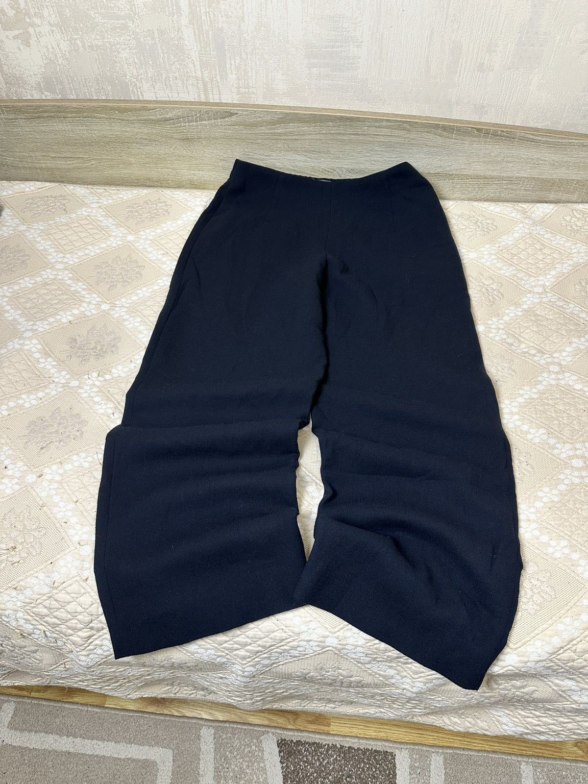 OSKA 🔥 OSKA Wide Wool Trousers Baggy Pants Navy Blue 505 Size 30" / US 8 / IT 44 - 1 Thumbnail