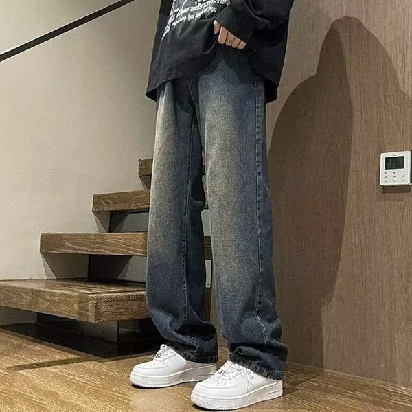 Japanese Brand Fashion men's straight classic retro outdoor casual jeans Size US 30 / EU 46 - 3 Thumbnail