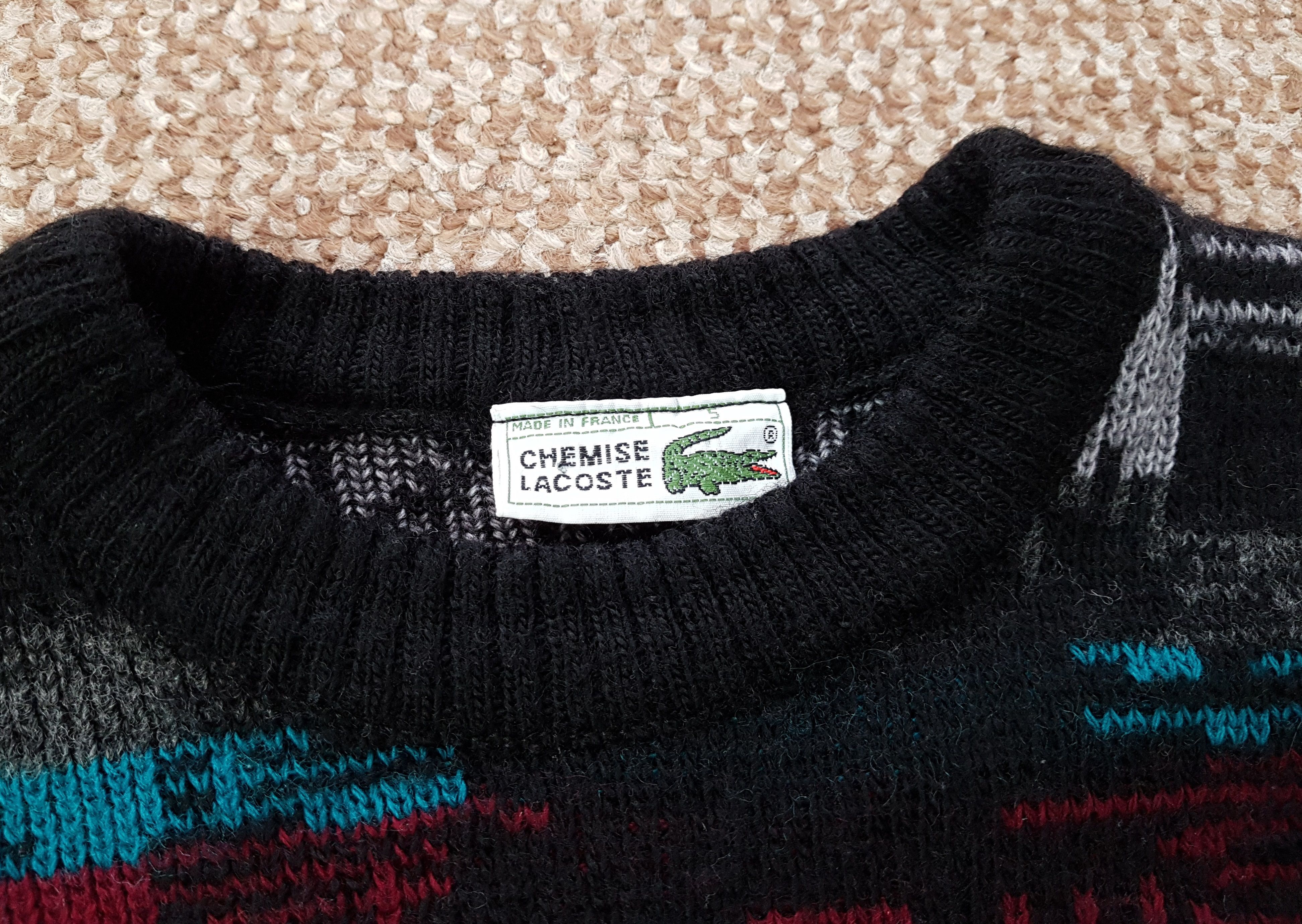 Lacoste Vintage y2k Lacoste Chemise Sweater made in France sz 5 Size US M / EU 48-50 / 2 - 6 Thumbnail