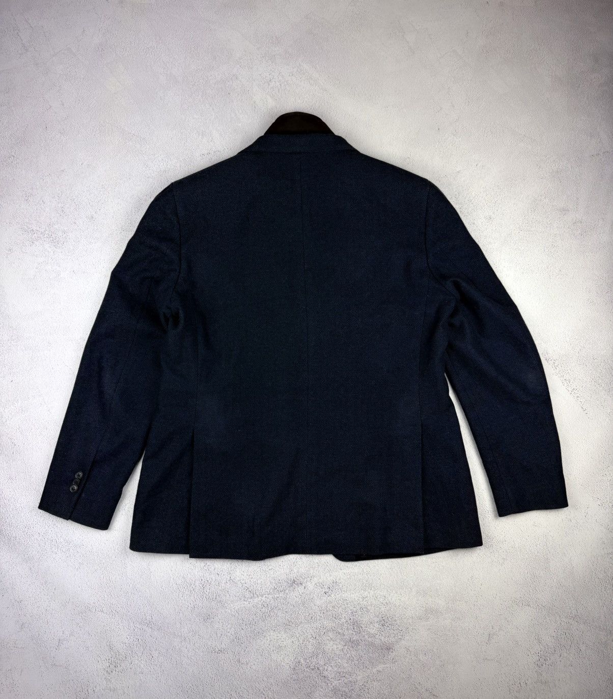 Boggi Boggi Milano Mens Blazer Navy Blue Size 54 Fit Quilted Lined Size 54R - 9 Thumbnail