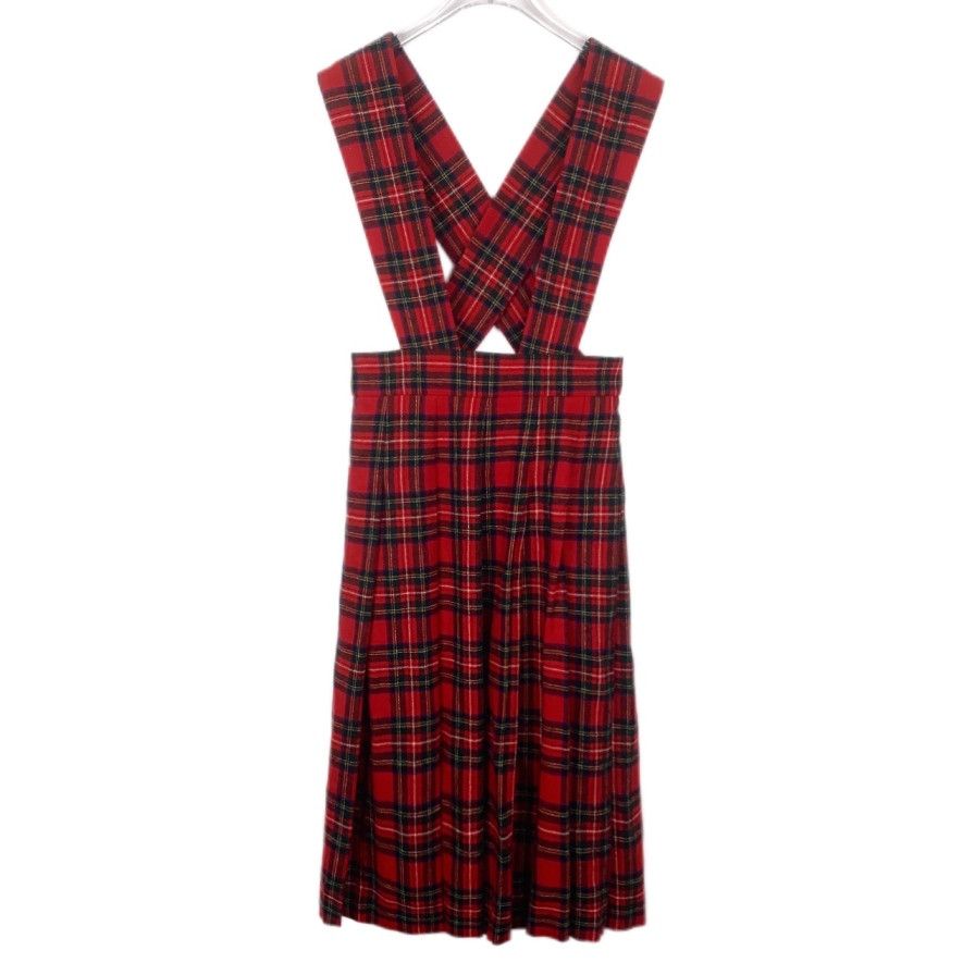 Miu Miu MiuMiu Red Check Strap Jumper Dress Size XS / US 0-2 / IT 36-38 - 1 Thumbnail