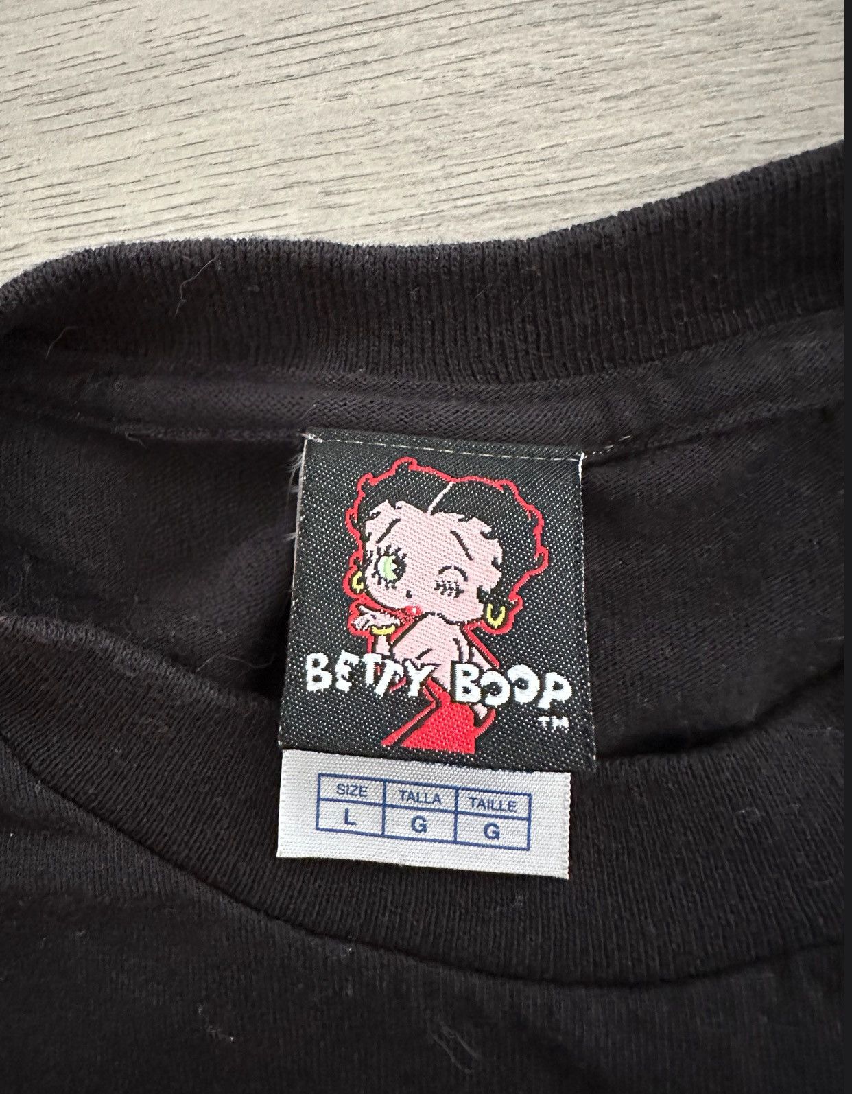 Vintage 2005 Betty Boop Black Florida Jerry Leigh Tee Size US L / EU 52-54 / 3 - 3 Thumbnail