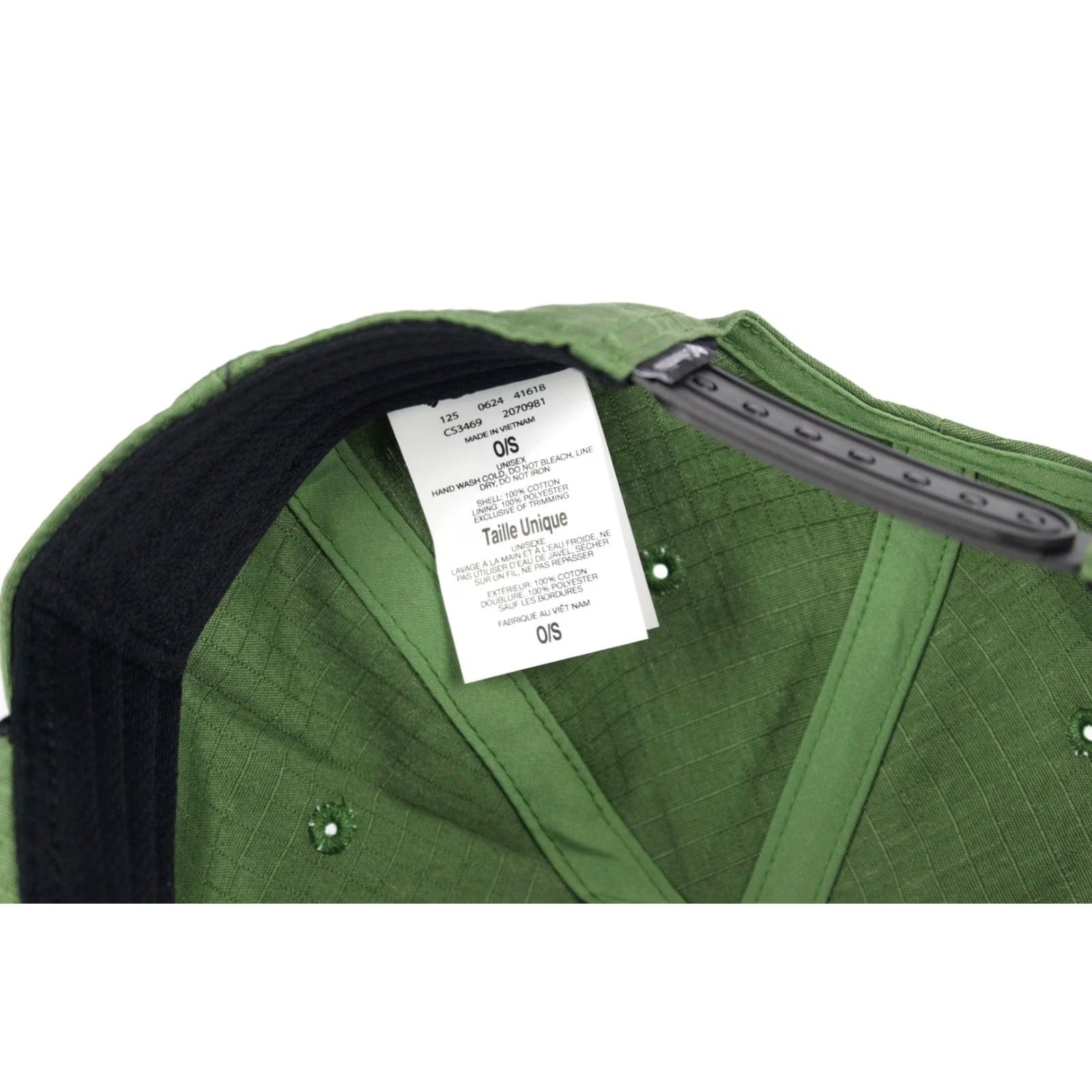 Vintage Columbia Men's Ratchet Strap Snapback Hat Green CS3469 352 Fish Trout Patch Hat Adjustable One Size Green Casual Outdoor Canvas 100% Cotton Cap Mens Size ONE SIZE - 3 Thumbnail