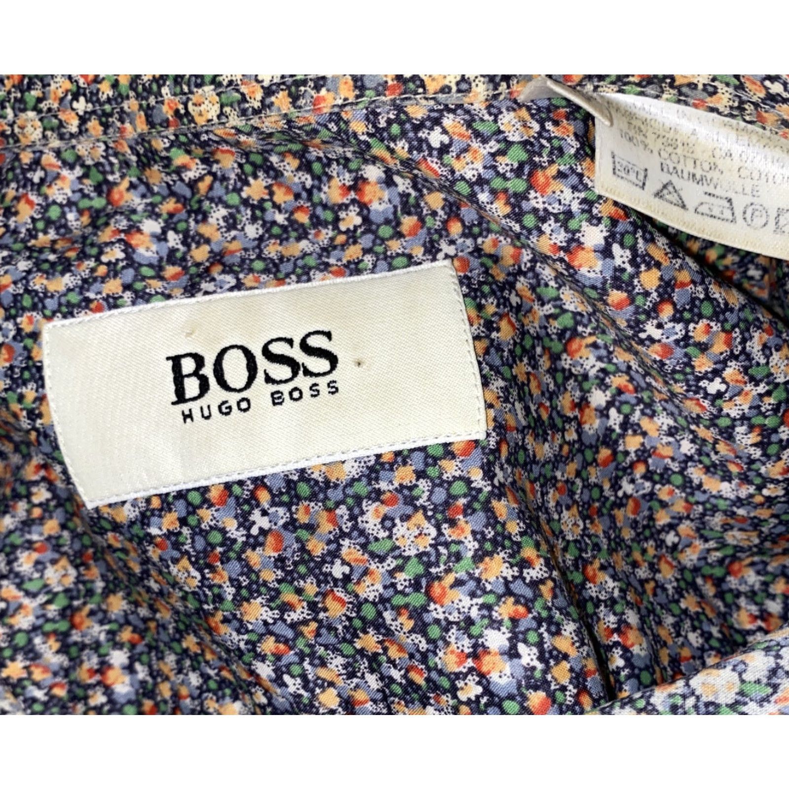 Hugo Boss HUGO BOSS Men's Floral Multicolor Short Sleeve Button-Up Shirt Size Large Casual Size US L / EU 52-54 / 3 - 5 Thumbnail