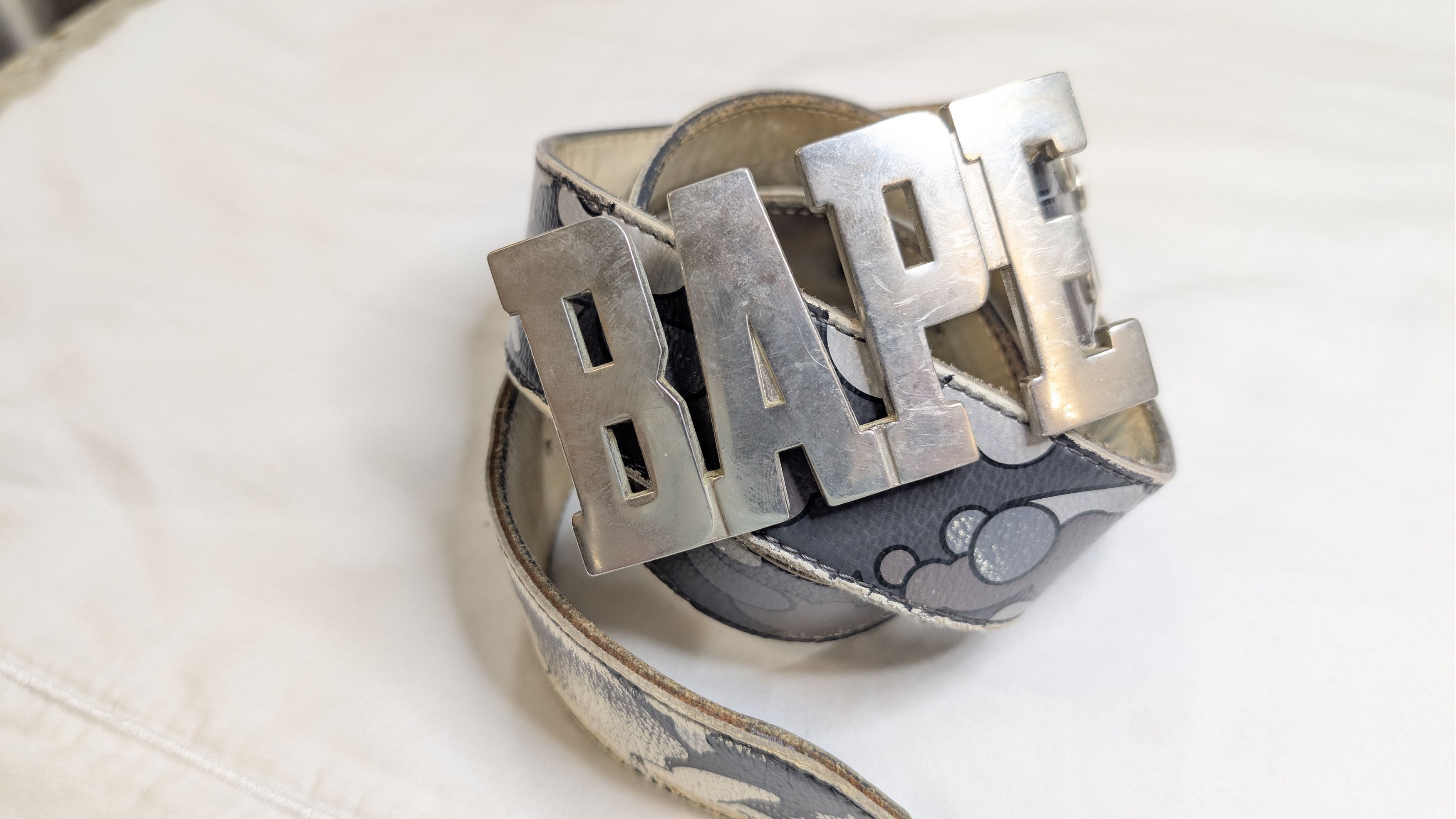 Bape OG BAPE Camo Letter Buckle Belt NIGO Era Size 30 - 1 Thumbnail
