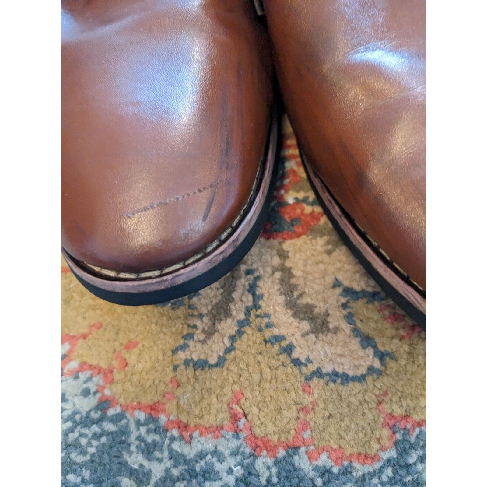 Other Men's Brown Derby Shoes Sz 46/12 Fashion Open Lace Style Size US 12 / EU 45 - 4 Thumbnail