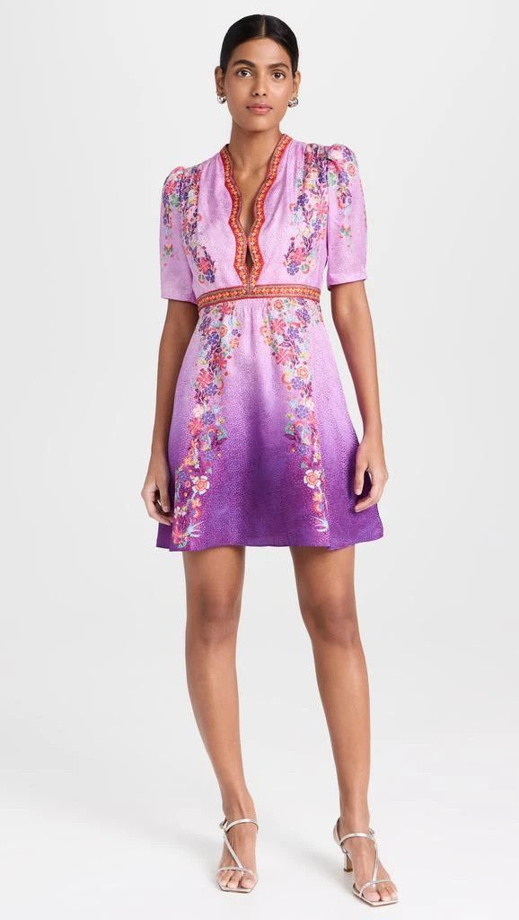 Other o1s22i1n0924 Silk Mini Dress in Purple Size XS / US 0-2 / IT 36-38 - 4 Thumbnail