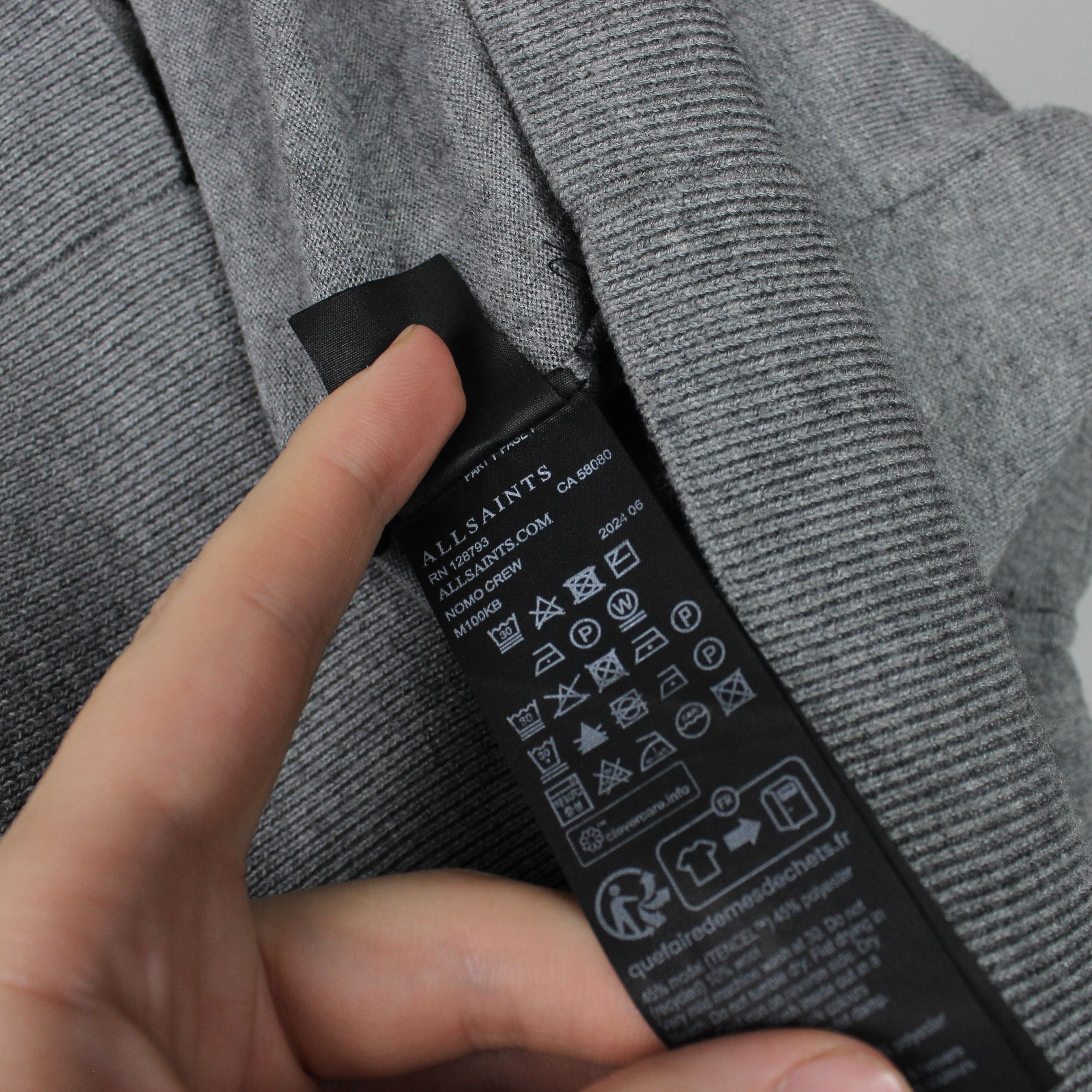 Allsaints Allsaints nowo Crew sweater pullover gray L men Size US L / EU 52-54 / 3 - 12 Thumbnail