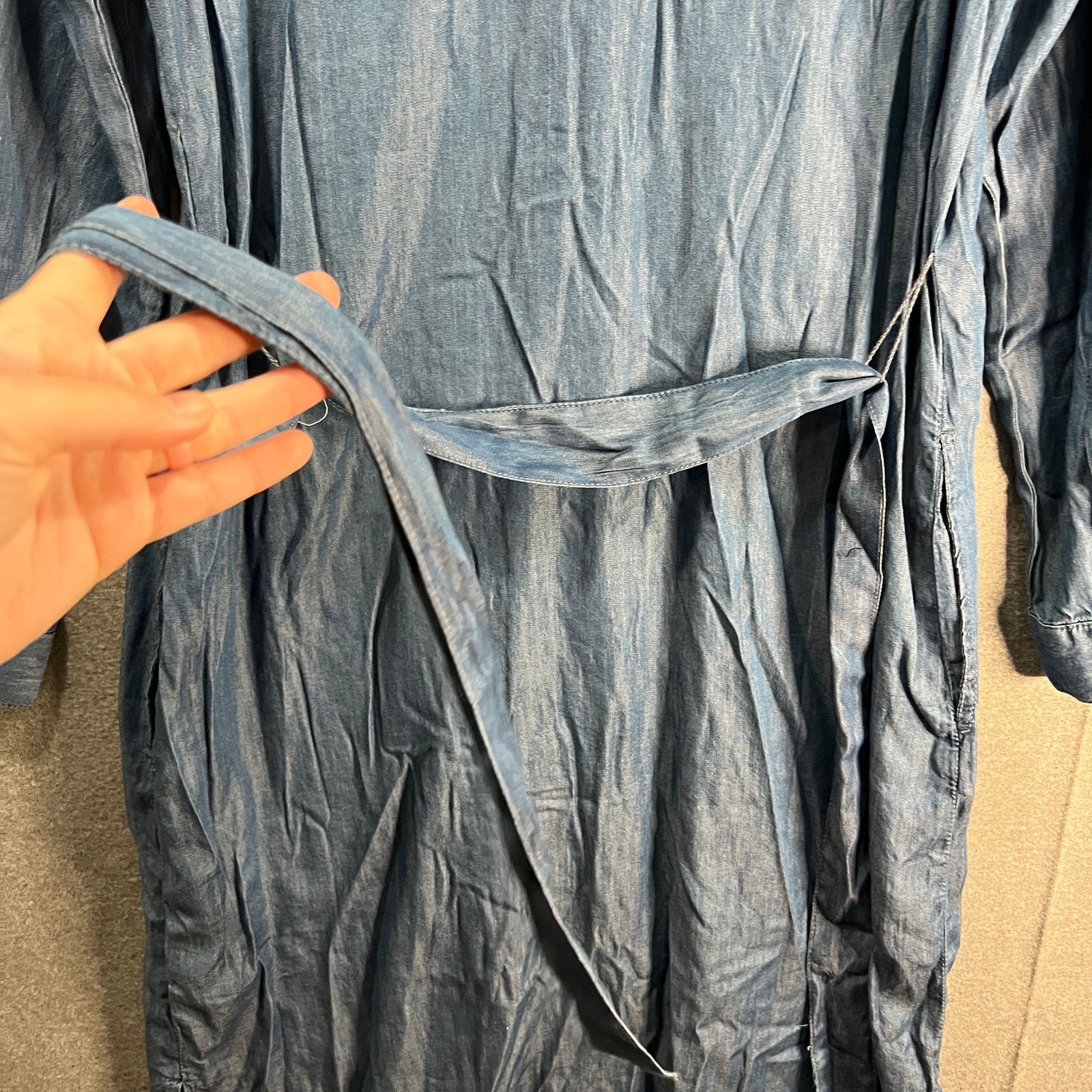 Other Laurie Felt Women Dress Denim Duster Dress Medium Size XS / US 0-2 / IT 36-38 - 13 Thumbnail