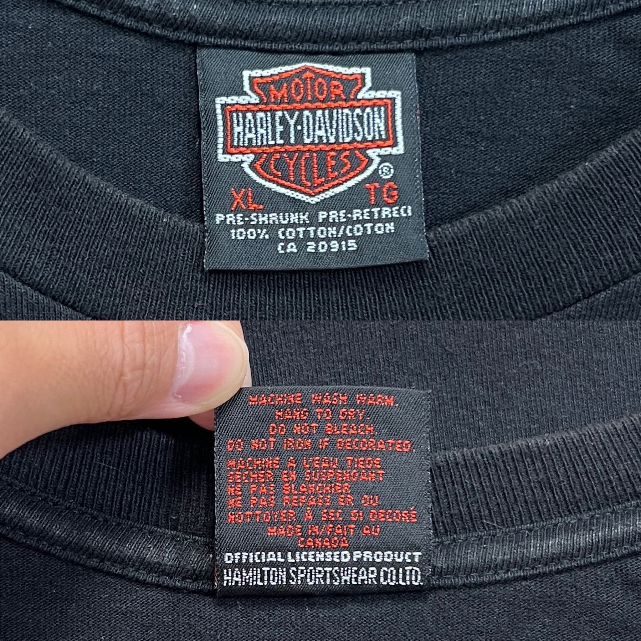 Harley Davidson Harley Davidson 1999 FatBoy T-Shirt Black Size US XL / EU 56 / 4 - 5 Thumbnail