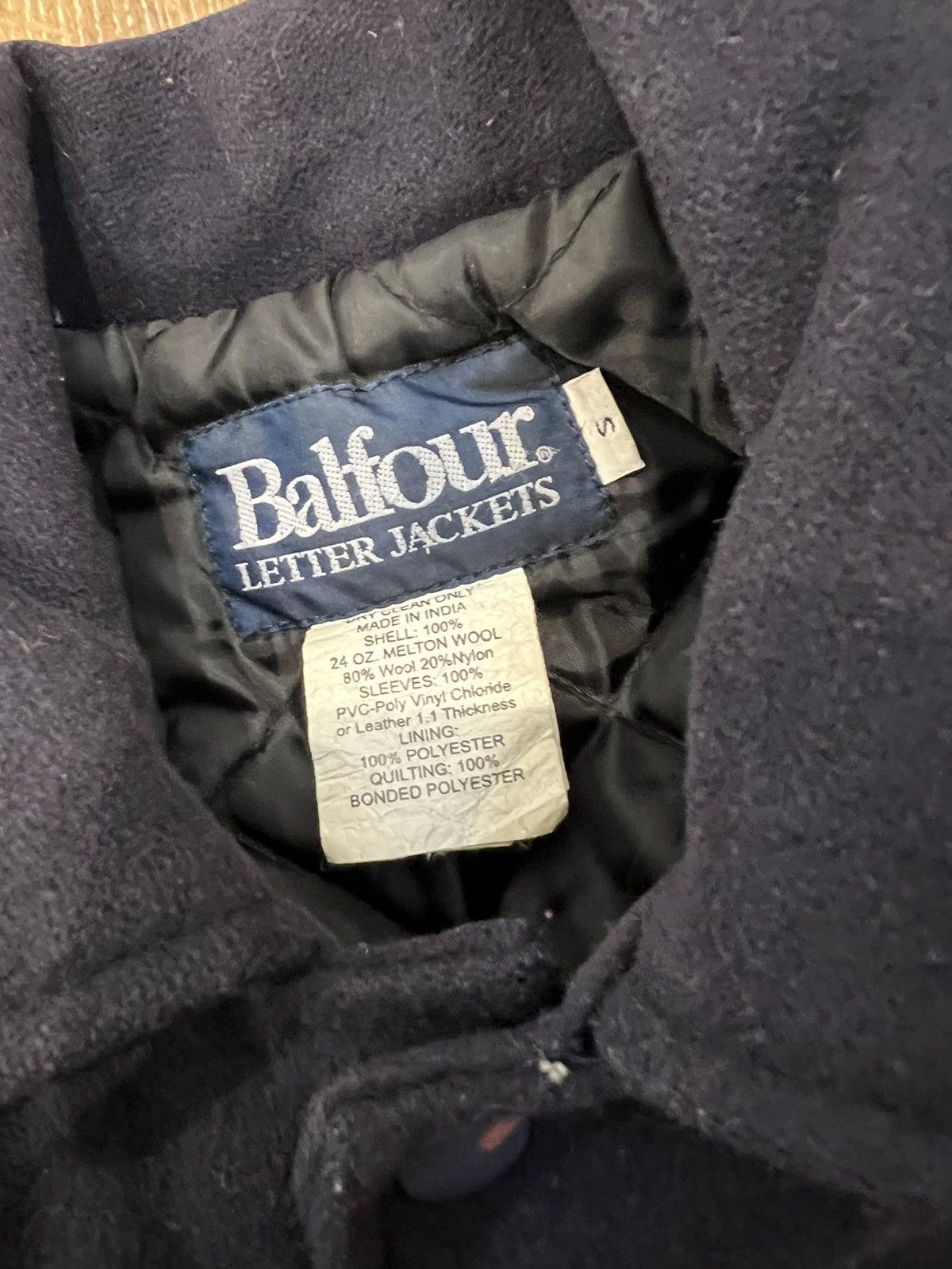 Vintage 2011 balfour leather varsity jacket Size US S / EU 44-46 / 1 - 5 Thumbnail