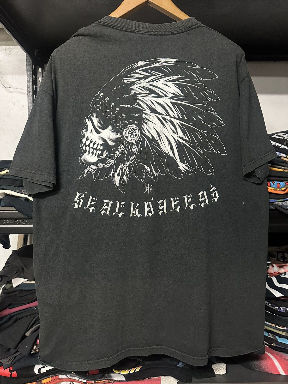 Vintage Thrashed Vintage Black Dallas American Motorcycle Tee Size US XL / EU 56 / 4 - 1 Thumbnail