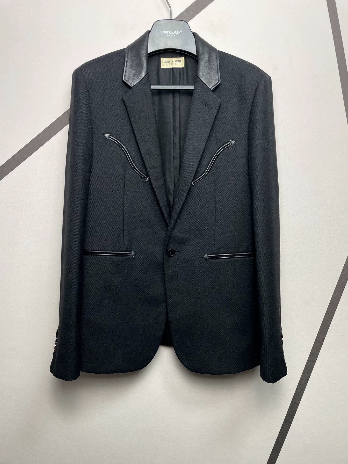 Saint Laurent Paris Authentic Saint Laurent SLP Spring/Summer 2019 runway style Size 50R - 1 Thumbnail