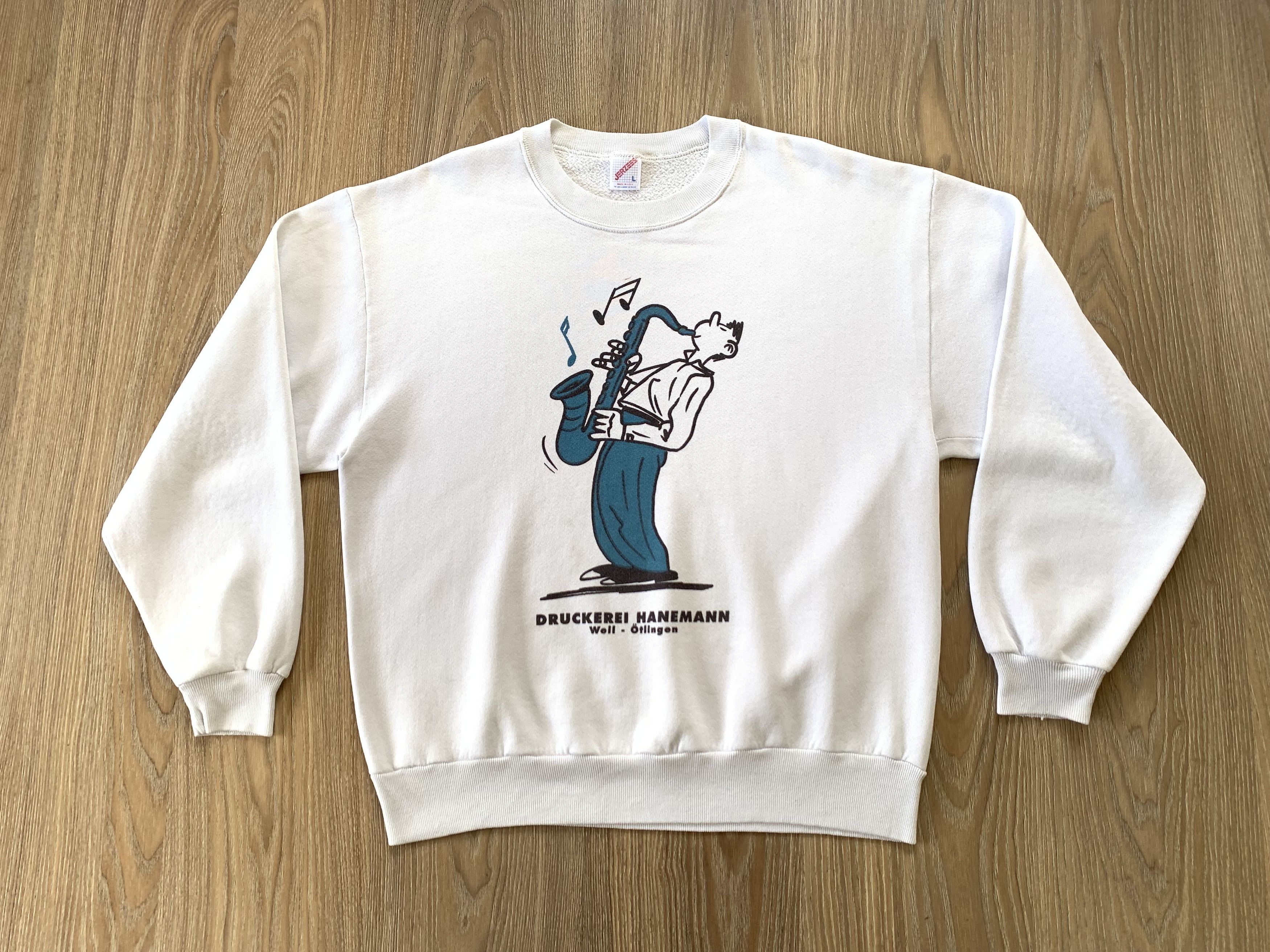 Jerzees × Vintage Vintage Jerzees Printed Sweatshirt Size US L / EU 52-54 / 3 - 2 Thumbnail