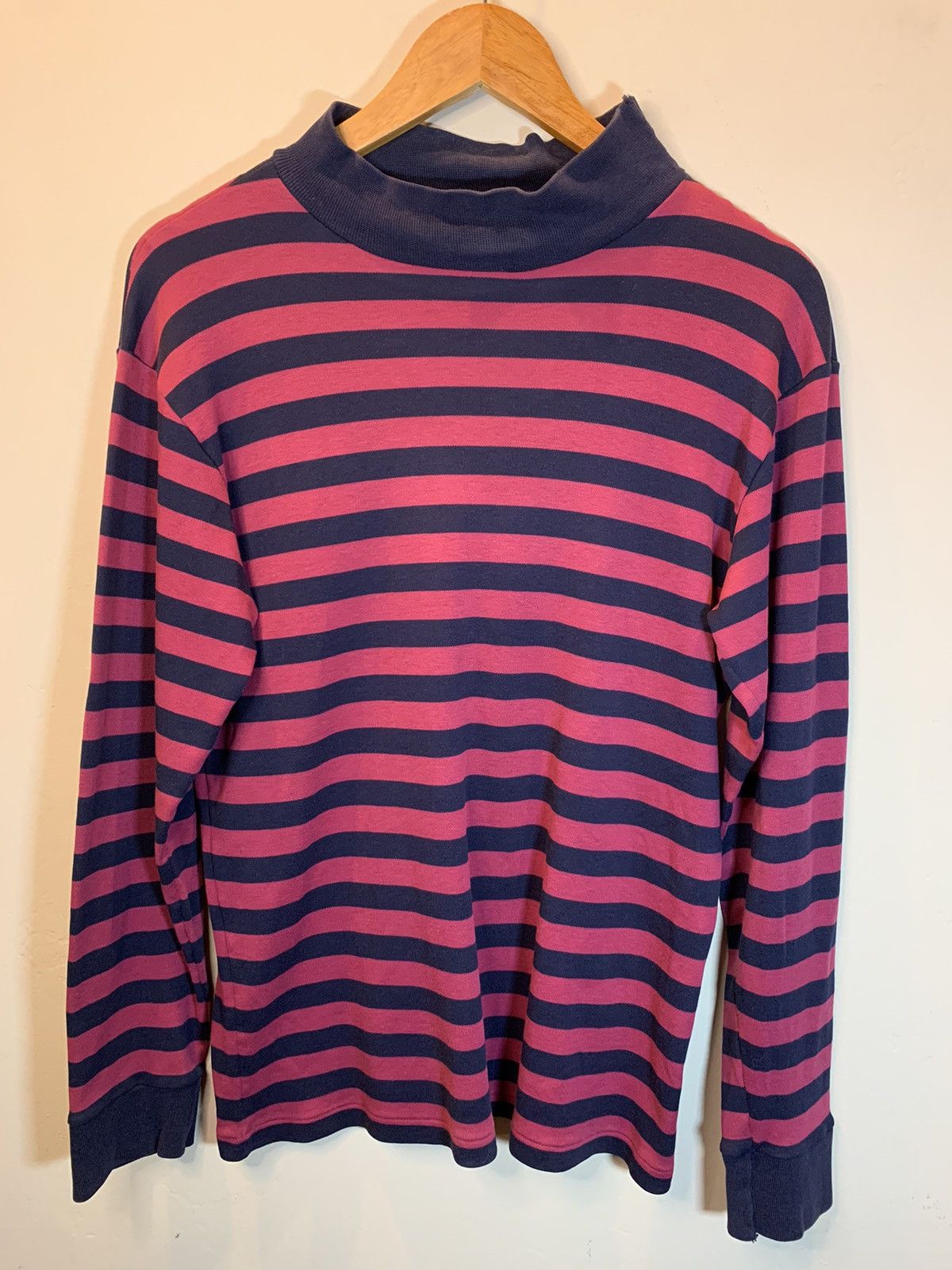Lands' End *RARE* Vintage Land’s End Single Stitch Mock Neck LS Shirt Size US M / EU 48-50 / 2 - 1 Thumbnail